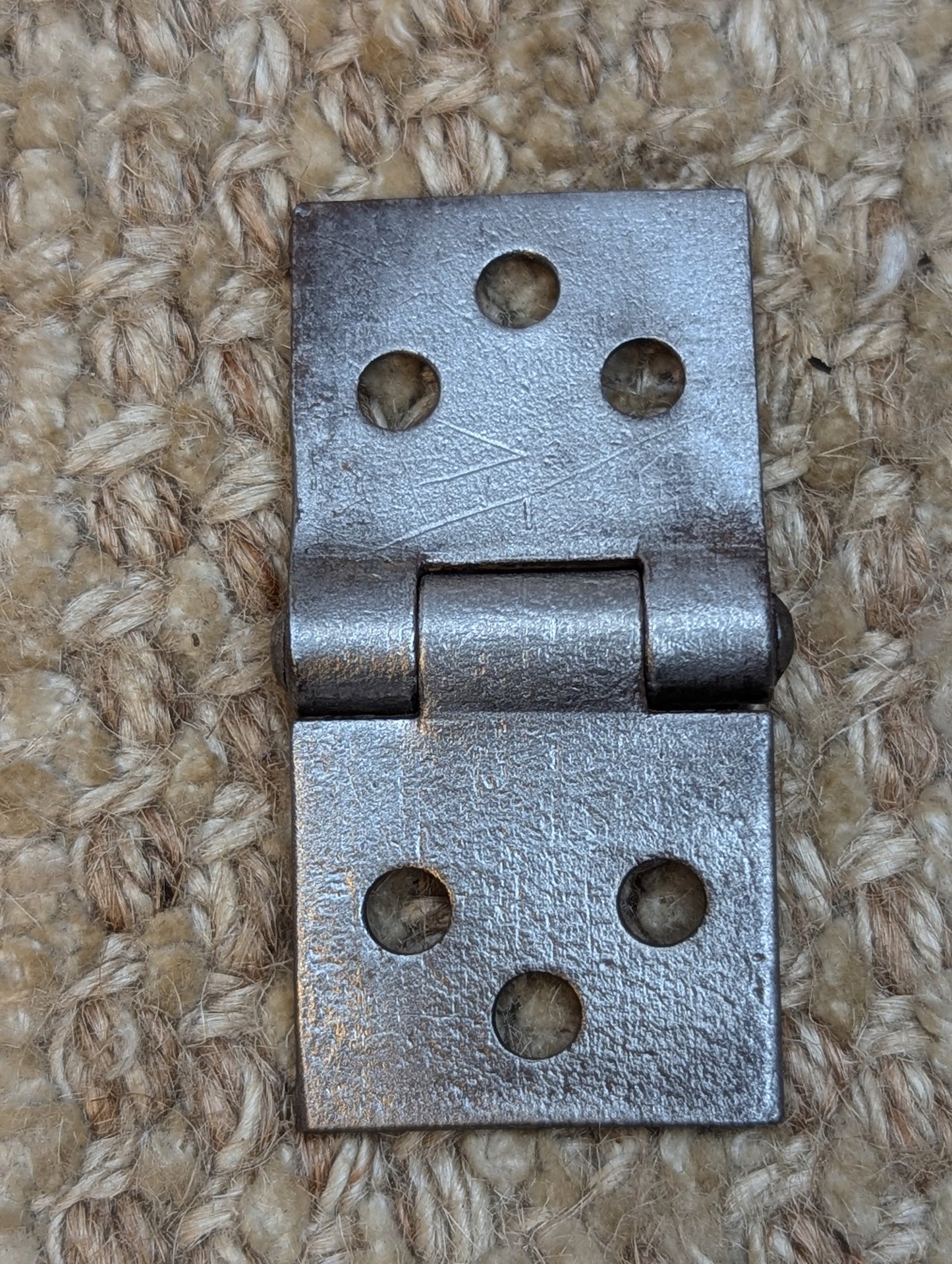 1 1/16" x 2 3/16" Antique Steel Cabinet Door Hinge