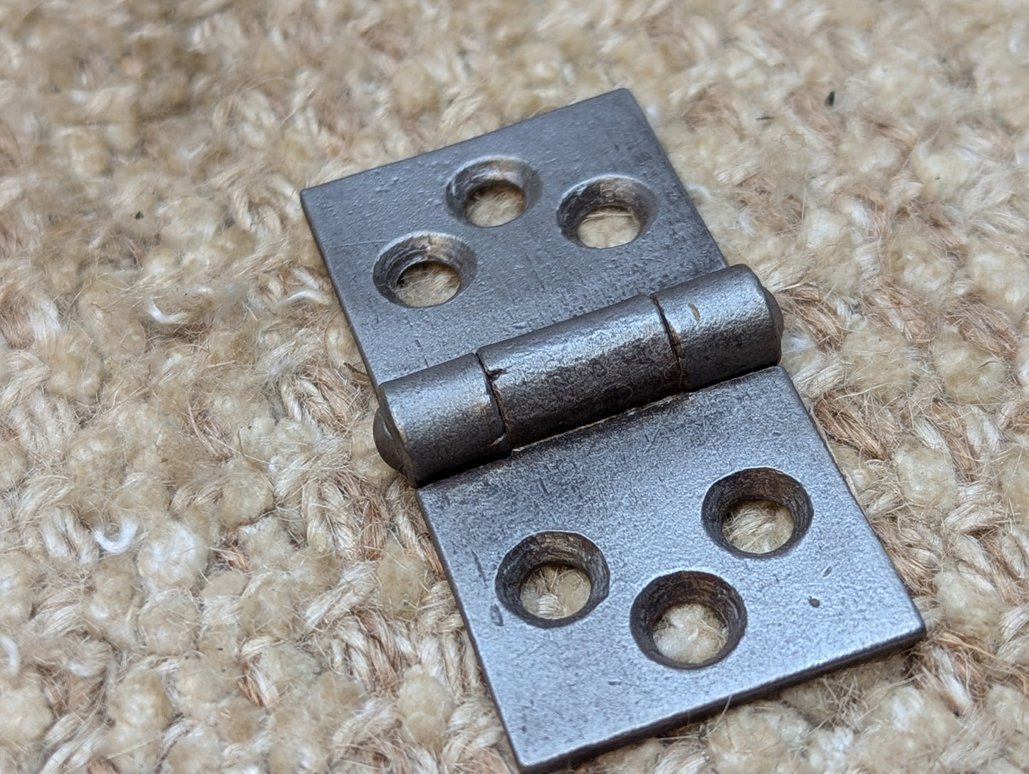 1 1/16" x 2 3/16" Antique Steel Cabinet Door Hinge