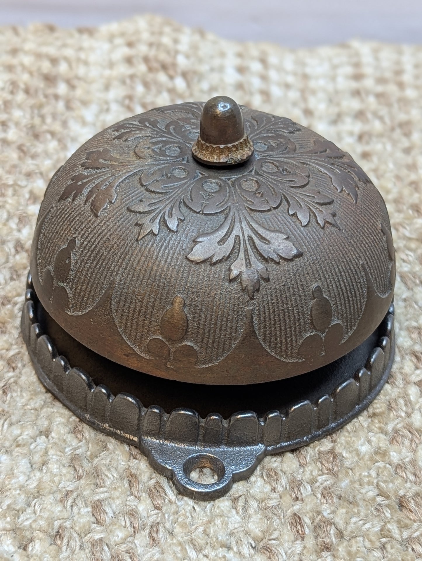 Antique Cast Iron Door Bell Pat. July 2, 1872
