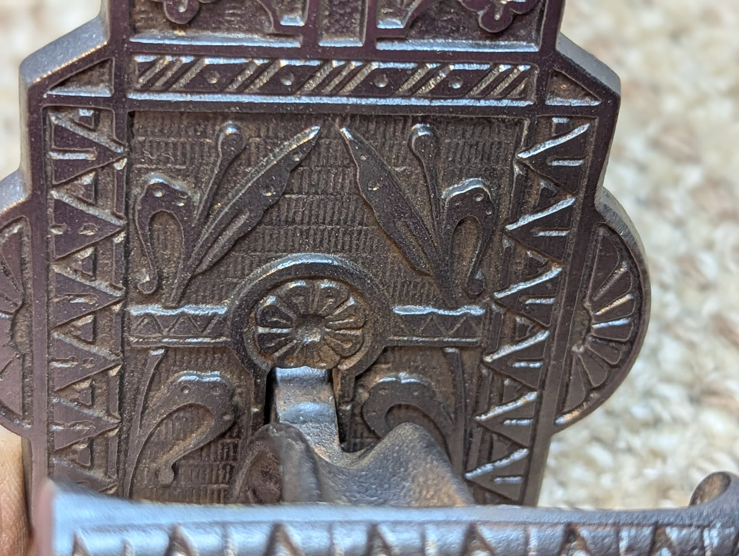 Antique Cast Iron Door Bell Lever