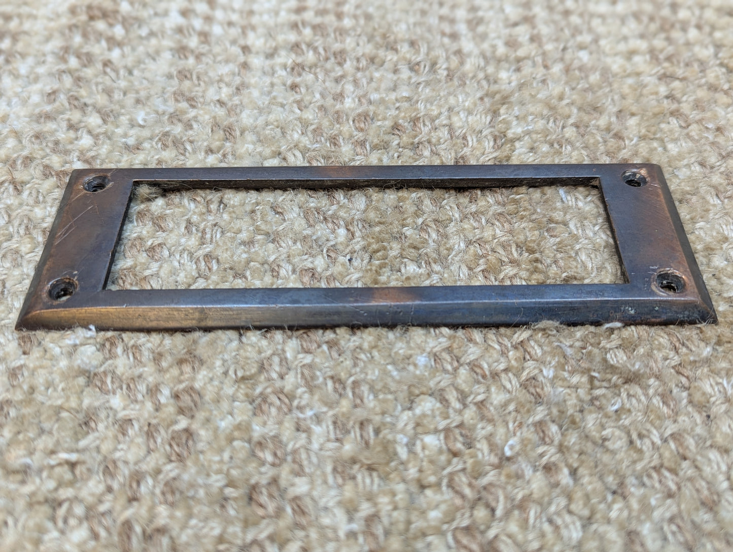 Antique Brass Mail Letter Slot Inside Frame Door Hardware-Flashed Copper