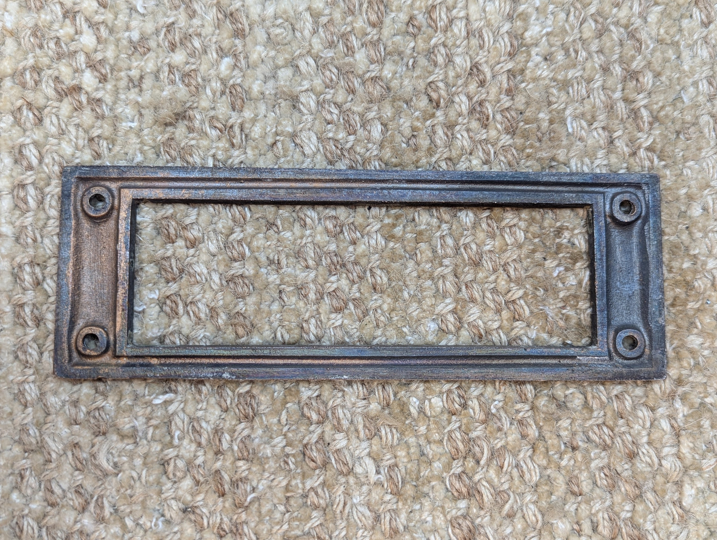 Antique Brass Mail Letter Slot Inside Frame Door Hardware-Flashed Copper