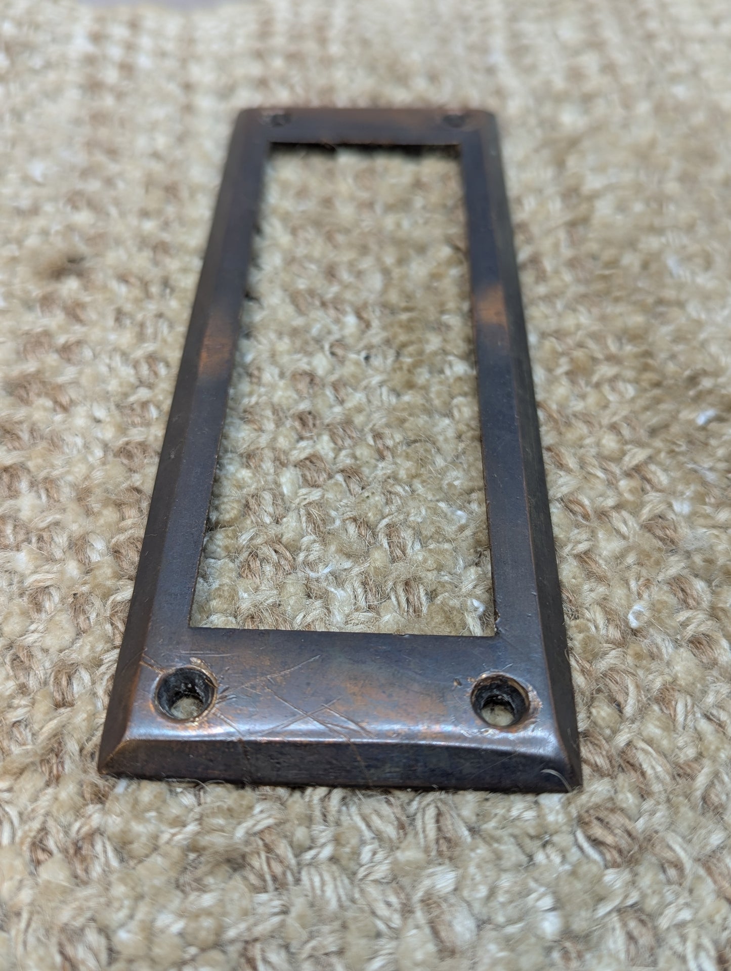 Antique Brass Mail Letter Slot Inside Frame Door Hardware-Flashed Copper