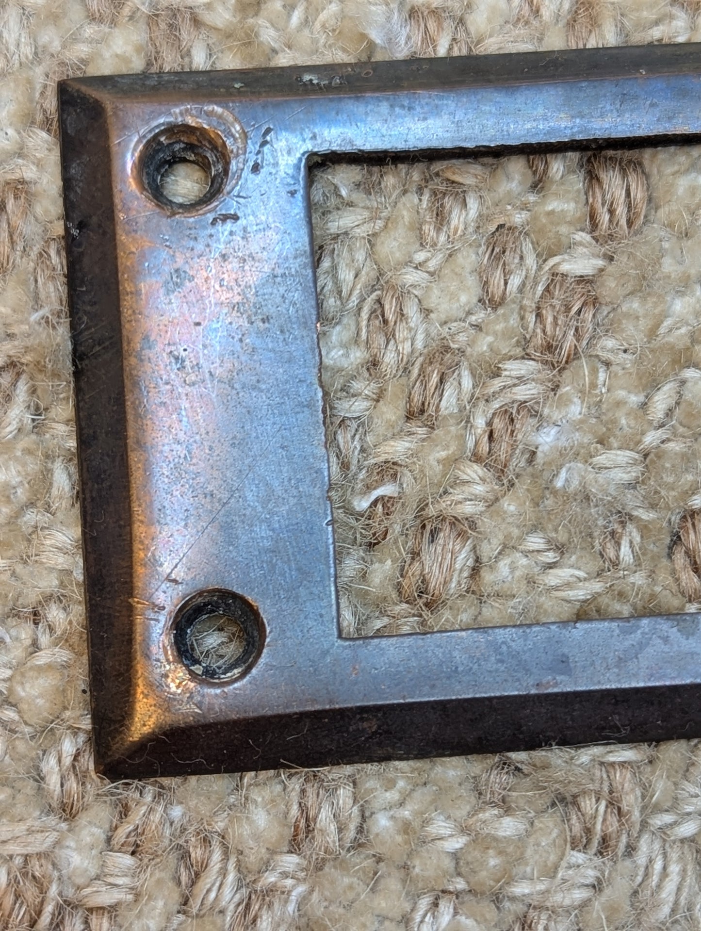 Antique Brass Mail Letter Slot Inside Frame Door Hardware-Flashed Copper