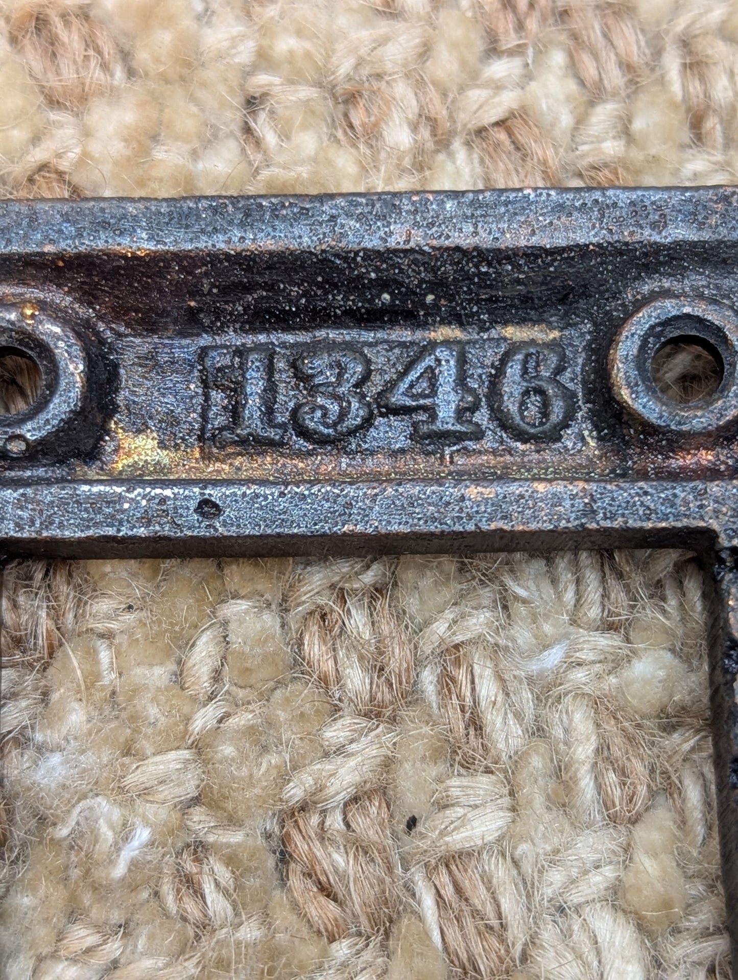 Antique Brass Mail Letter Slot Inside Frame Door Hardware #1346-Flashed Copper