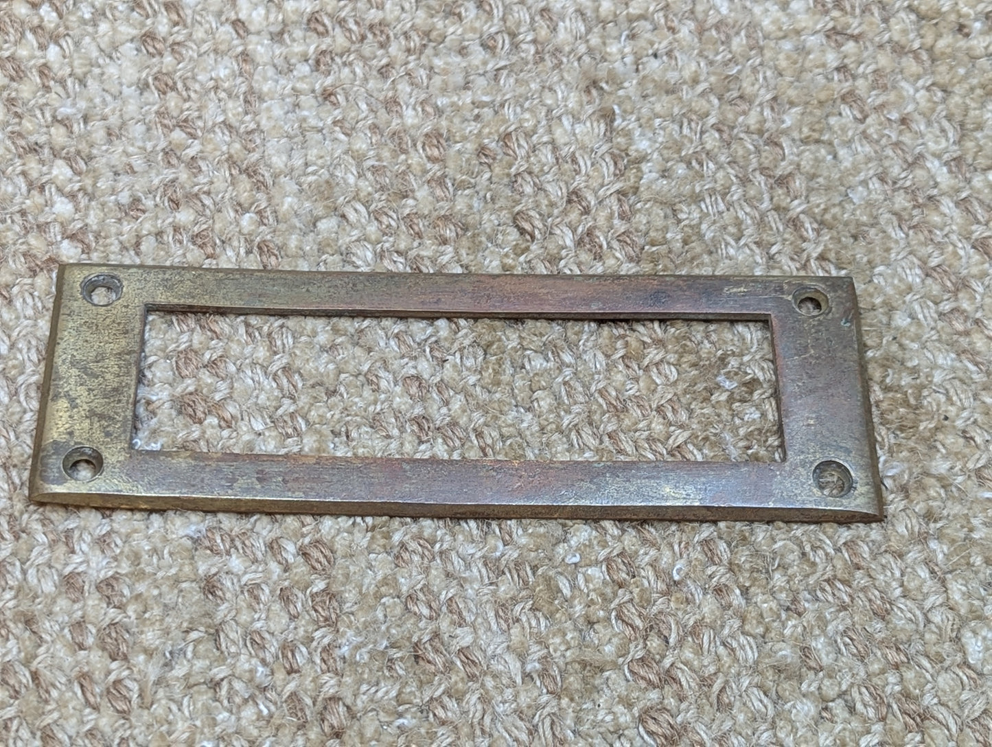 Antique Brass Mail Letter Slot Inside Frame Door Hardware