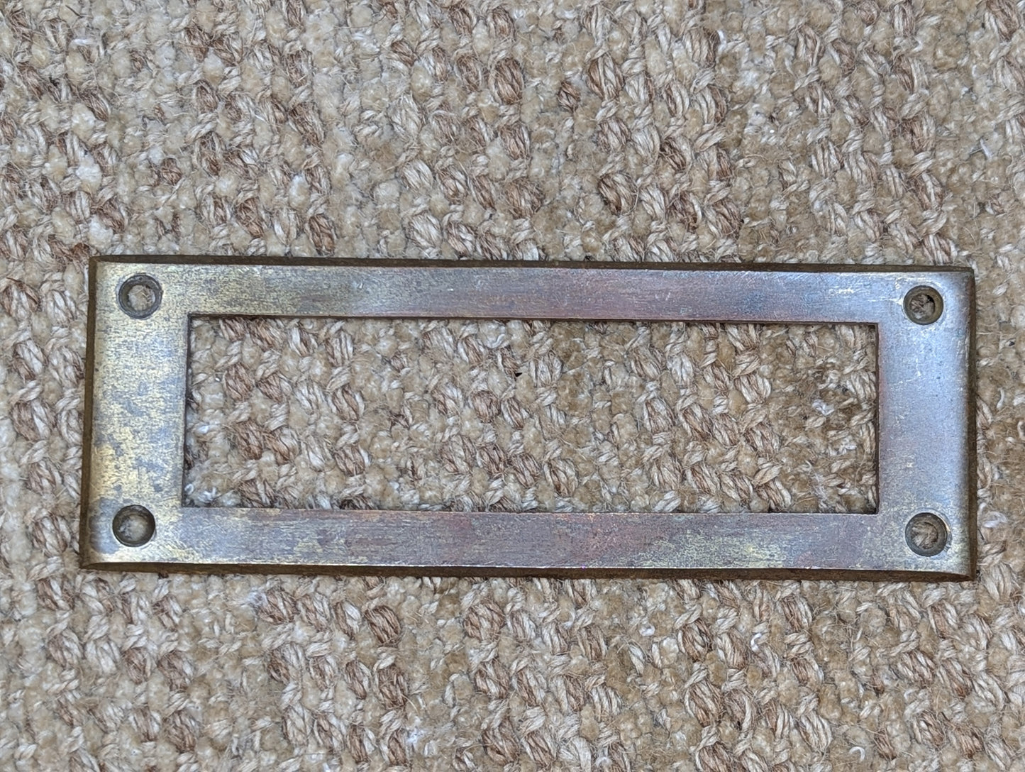 Antique Brass Mail Letter Slot Inside Frame Door Hardware
