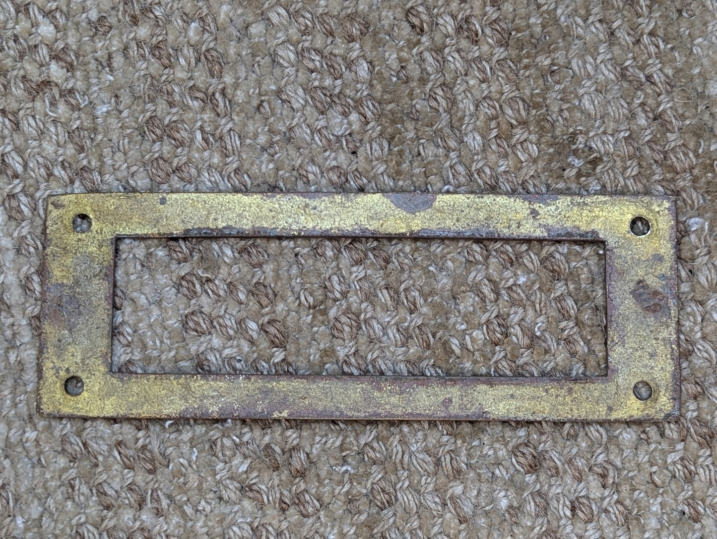 Antique Brass Mail Letter Slot Inside Frame Door Hardware