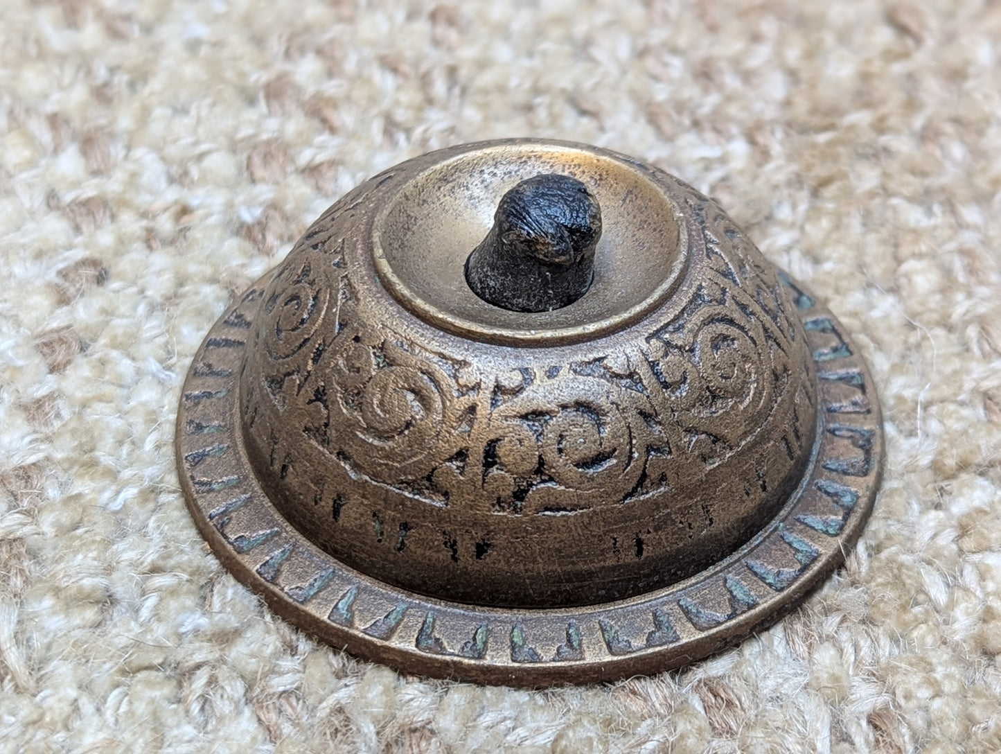 Antique Brass Push Button Door Bell Door Hardware