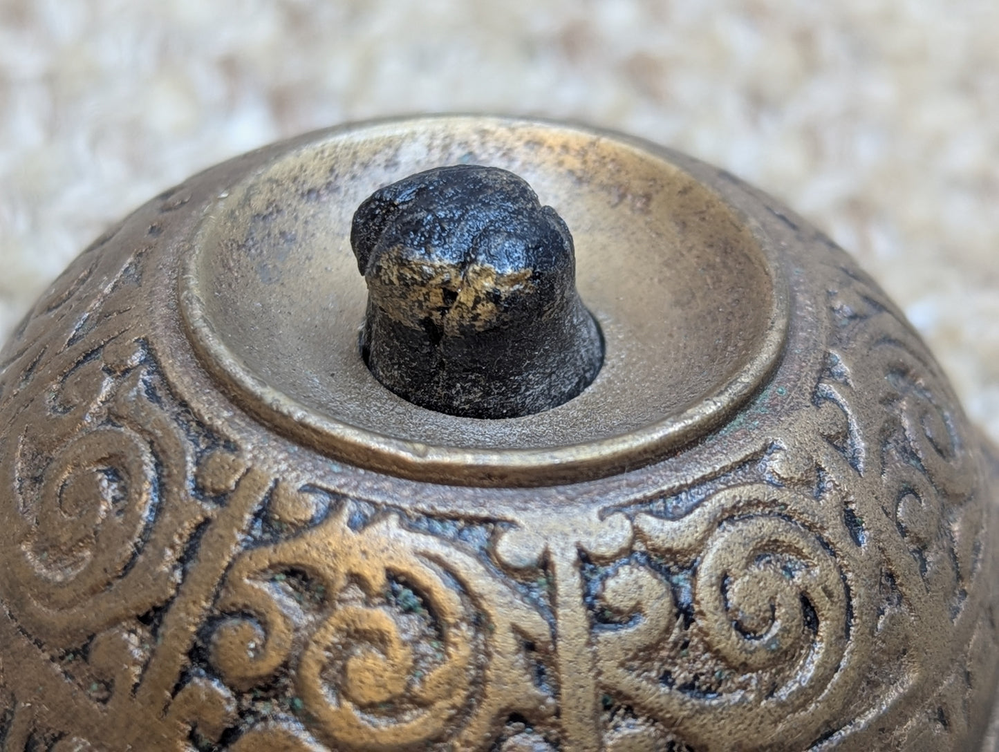 Antique Brass Push Button Door Bell Door Hardware