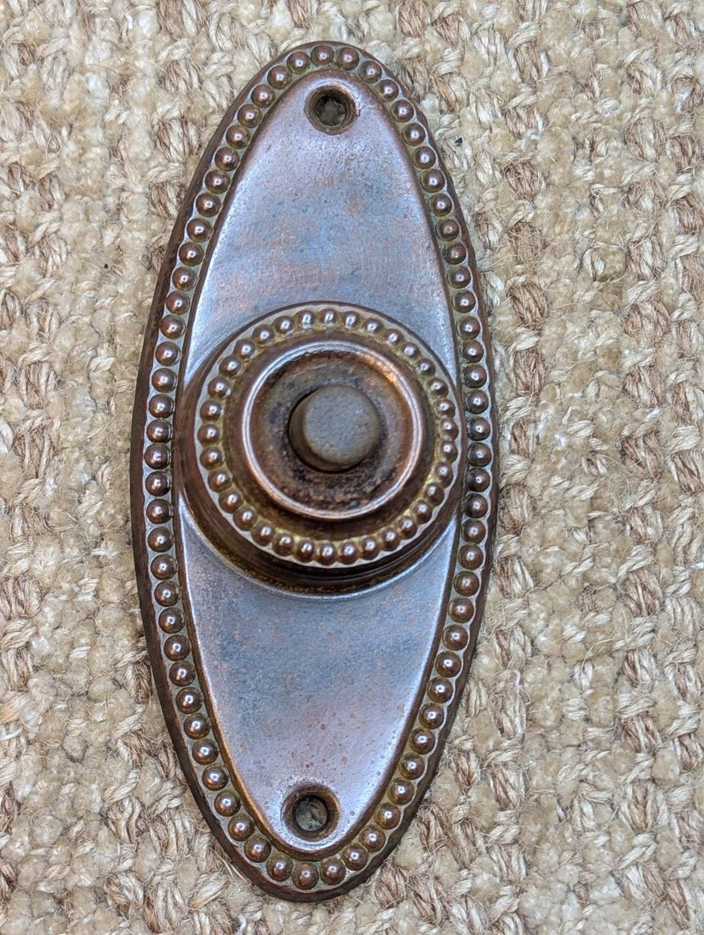 Antique Brass Push Button Door Bell Door Hardware