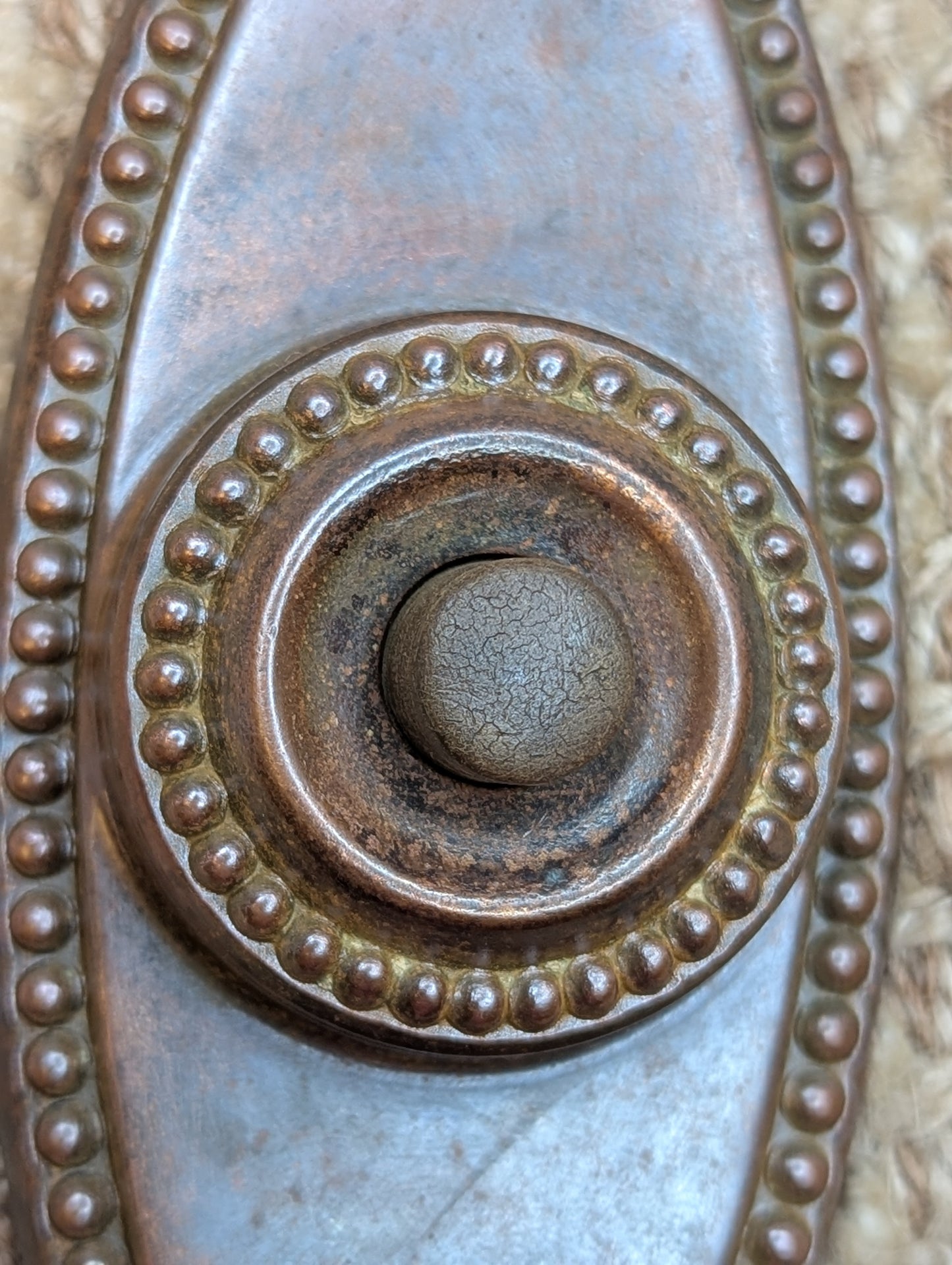 Antique Brass Push Button Door Bell Door Hardware