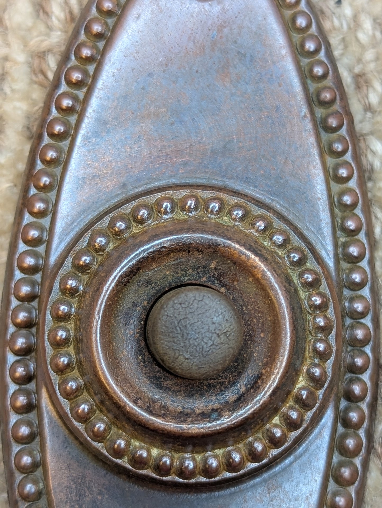 Antique Brass Push Button Door Bell Door Hardware