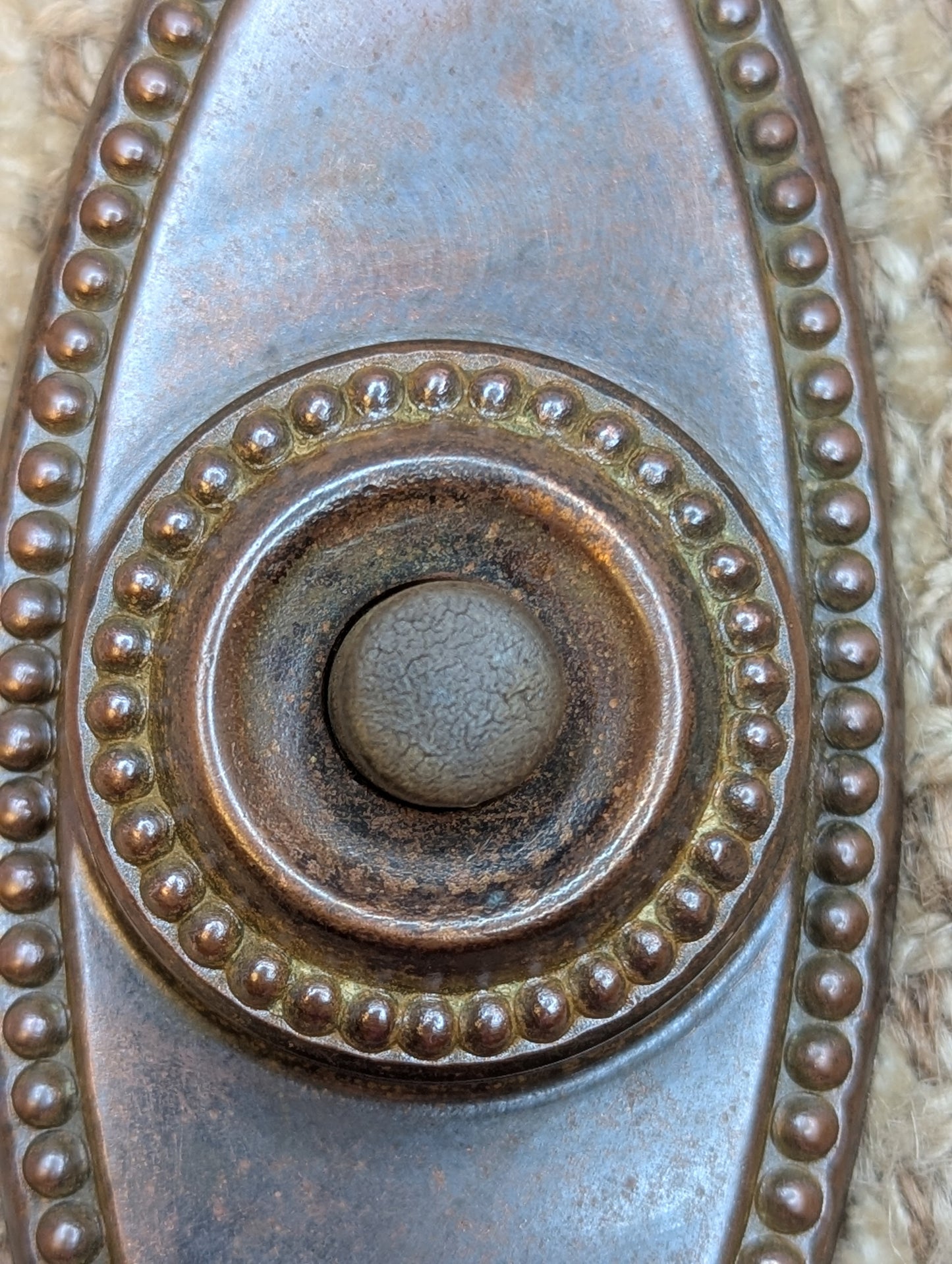 Antique Brass Push Button Door Bell Door Hardware