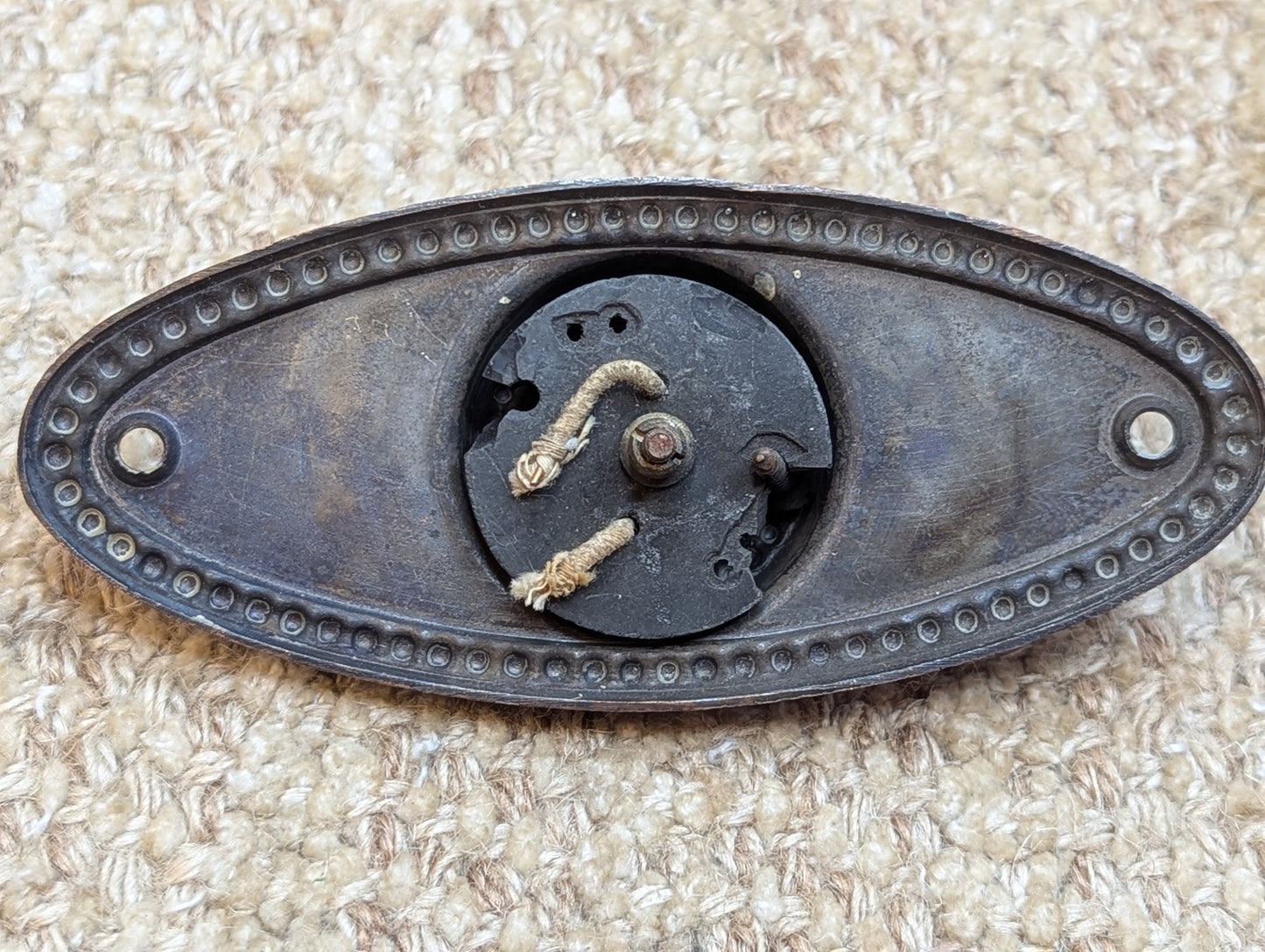 Antique Brass Push Button Door Bell Door Hardware