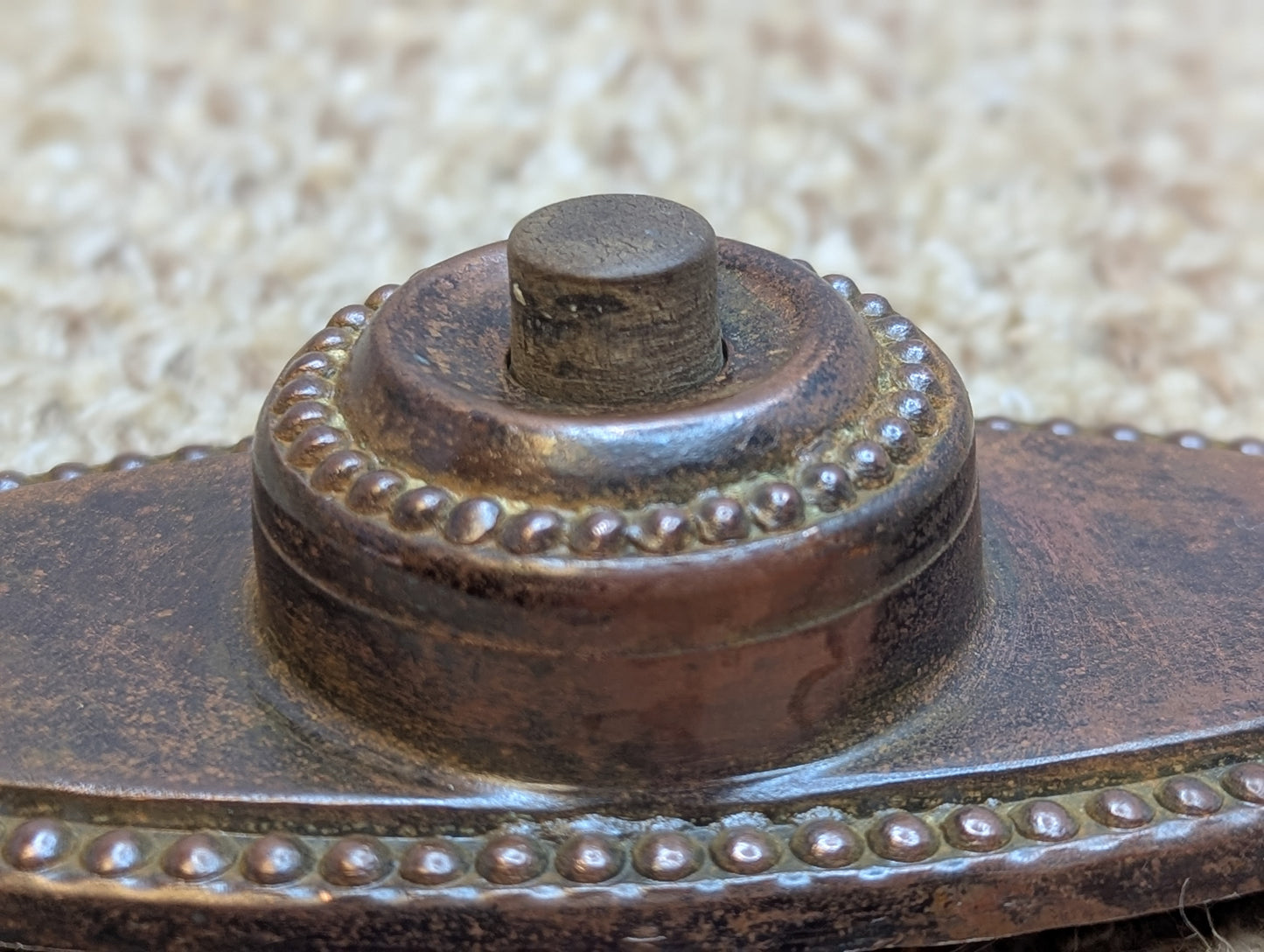 Antique Brass Push Button Door Bell Door Hardware