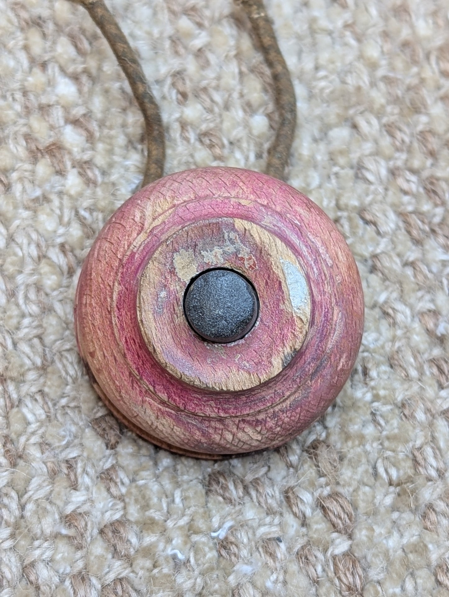 Antique Wooden Push Button Door Bell Door Hardware