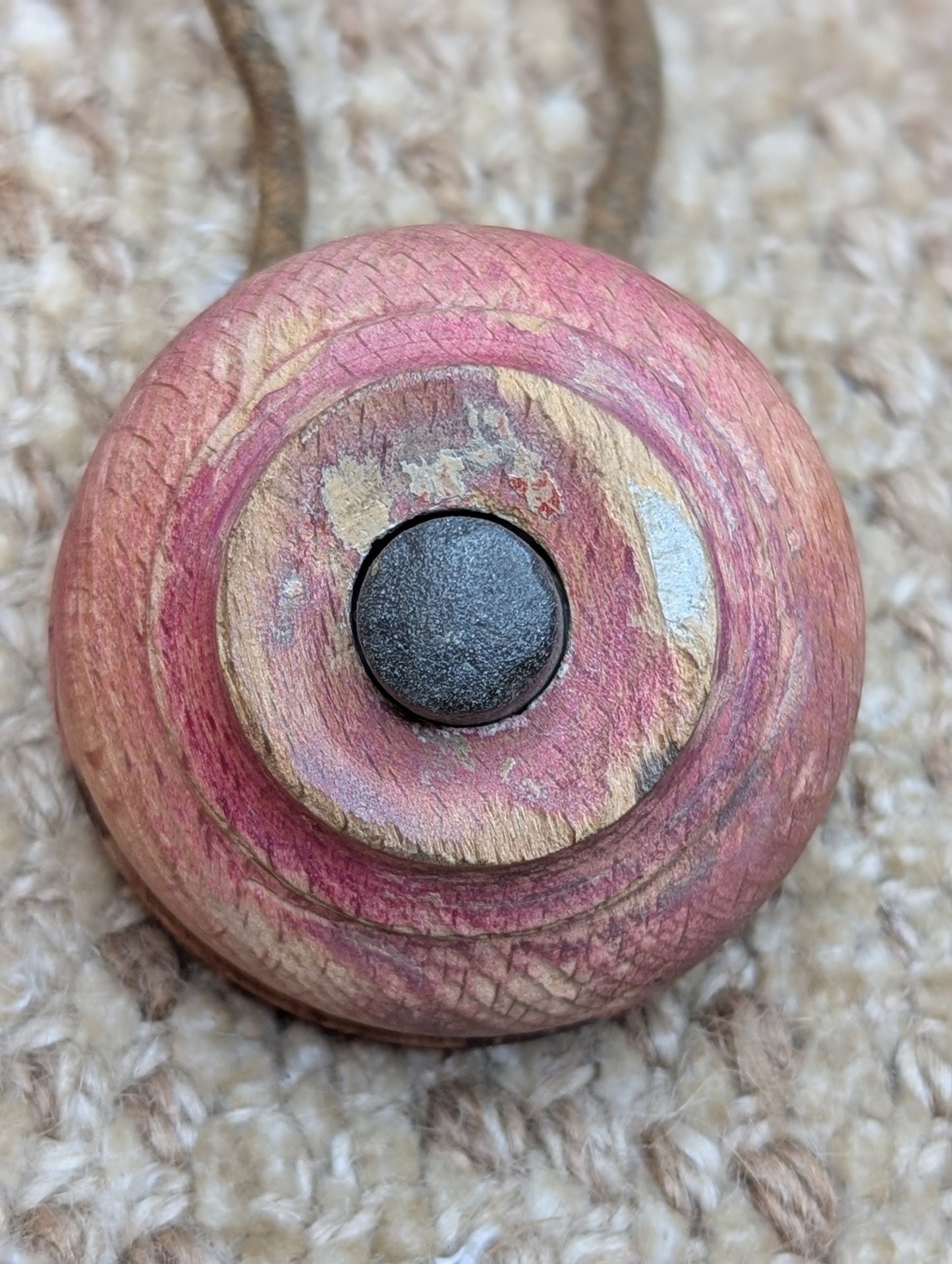 Antique Wooden Push Button Door Bell Door Hardware