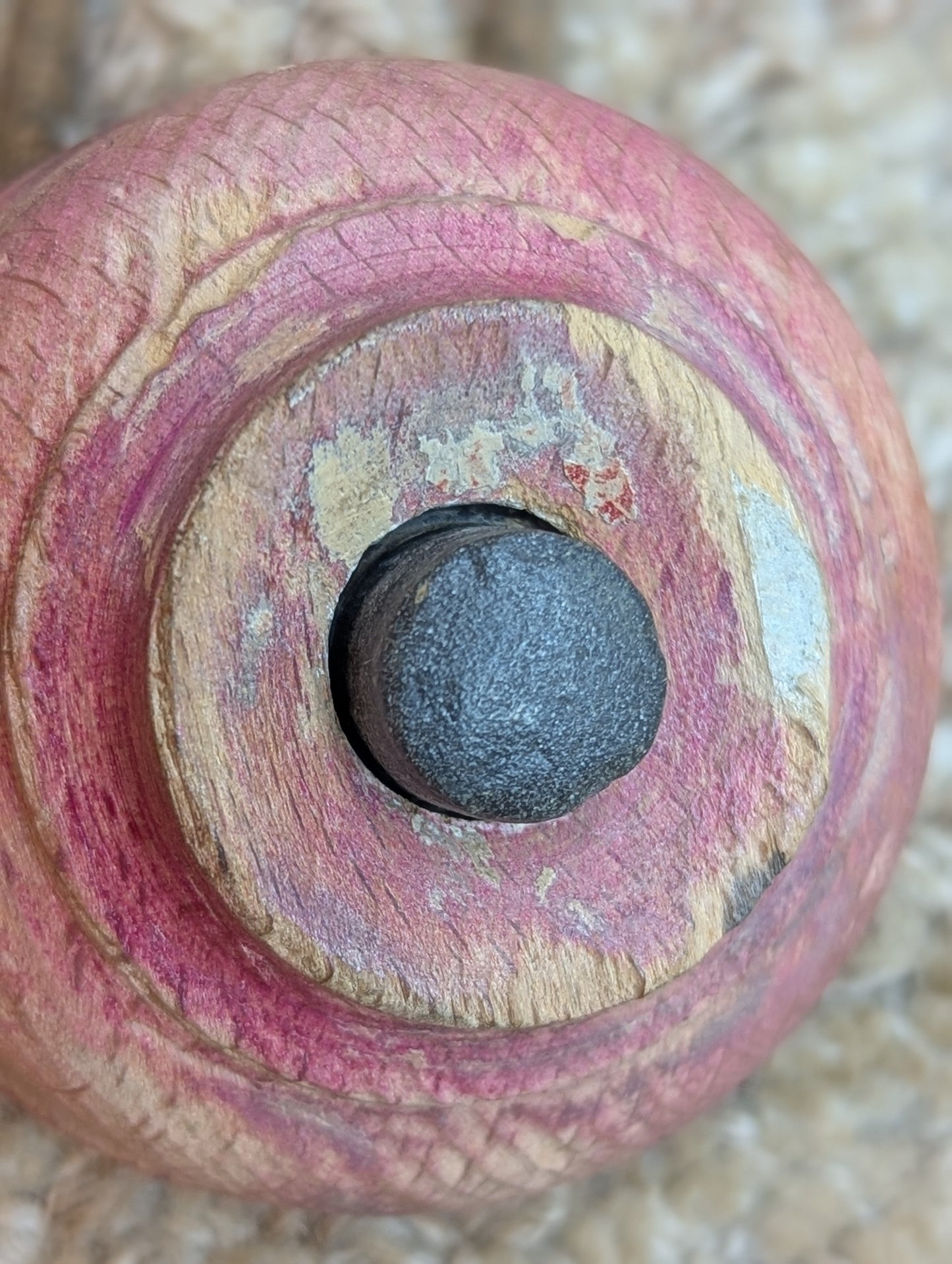 Antique Wooden Push Button Door Bell Door Hardware