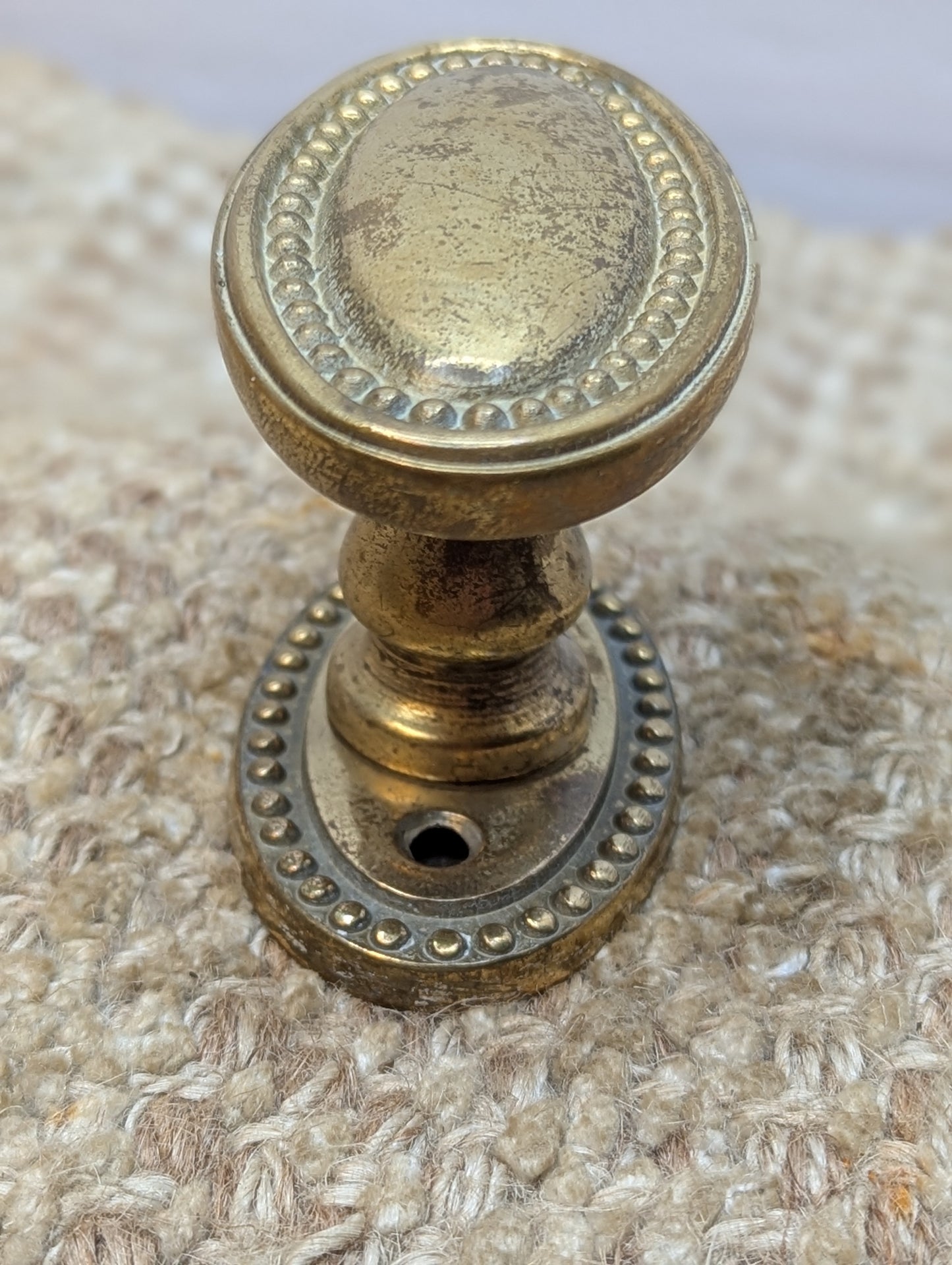Reproduction Brass Door Knob & Brass Rosette Set