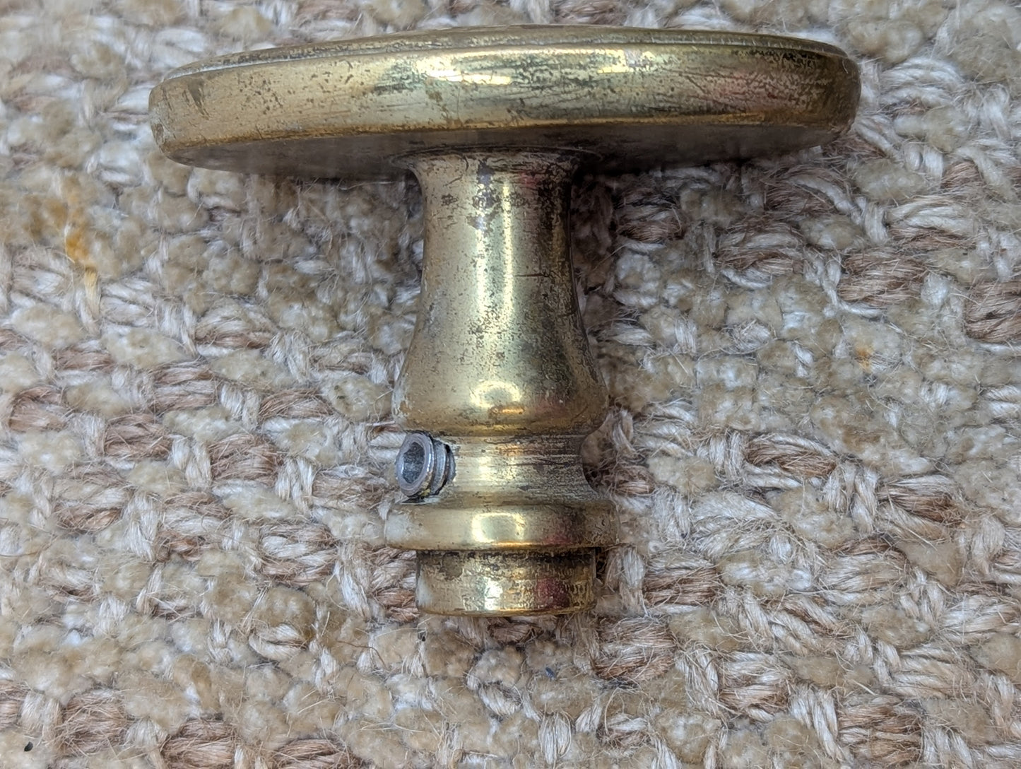 Reproduction Brass Door Knob & Brass Rosette Set