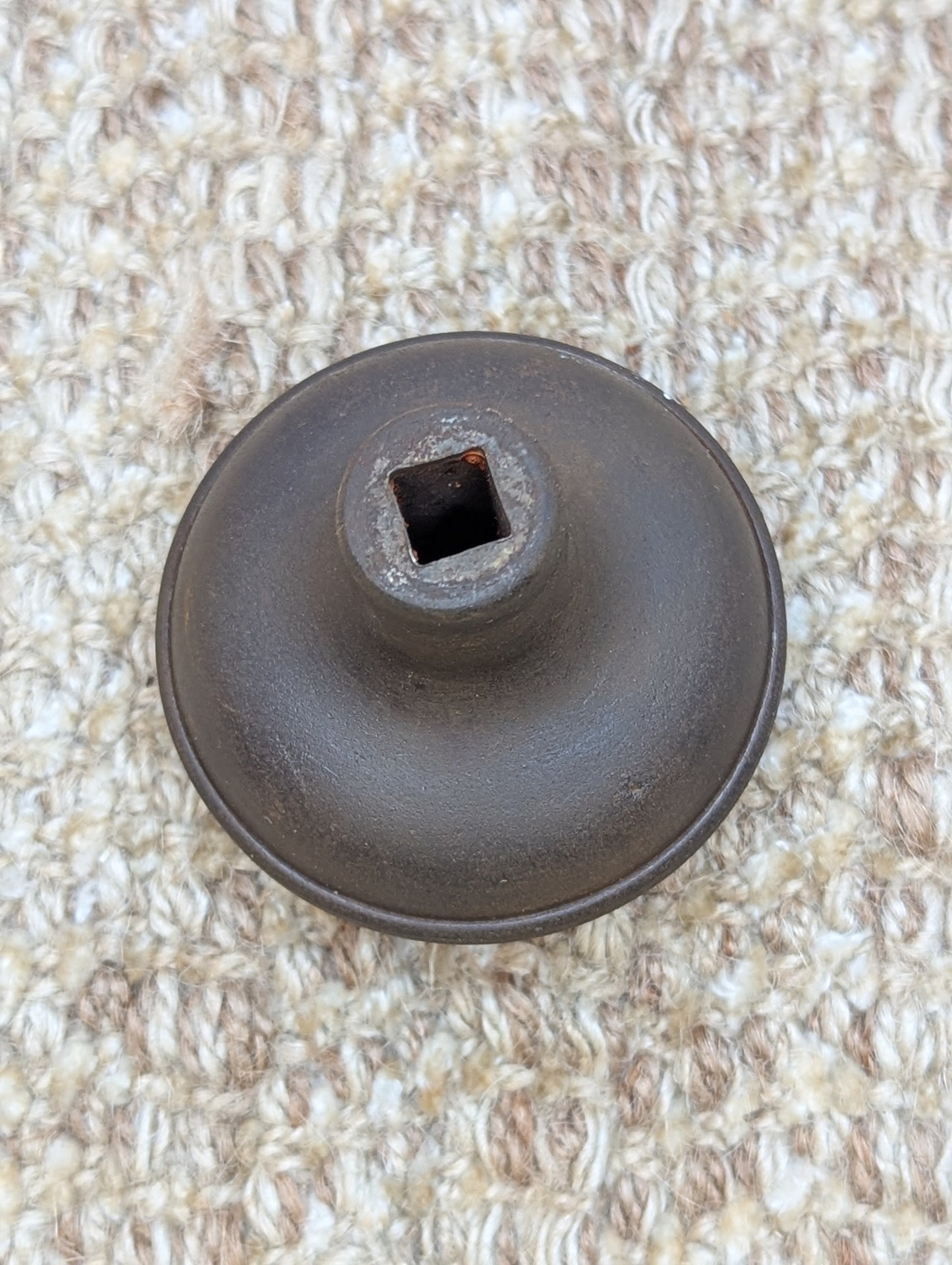 2 1/4" Antique Steel Egg & Dart Door Knob Door Hardware