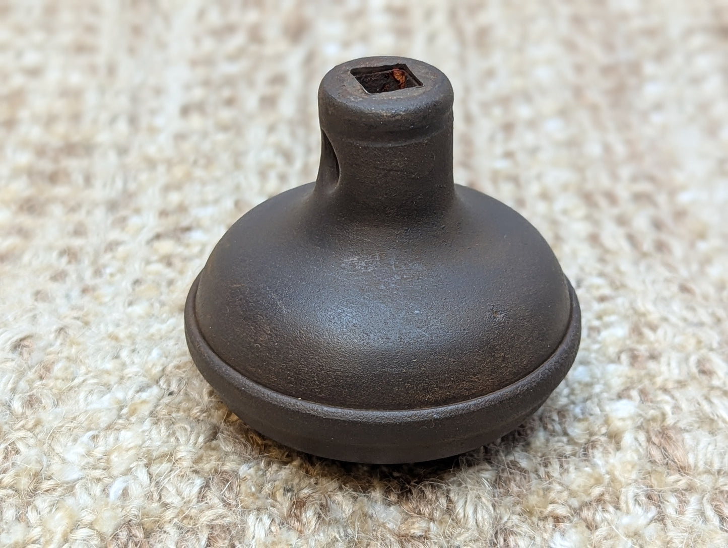 2 1/4" Antique Steel Egg & Dart Door Knob Door Hardware