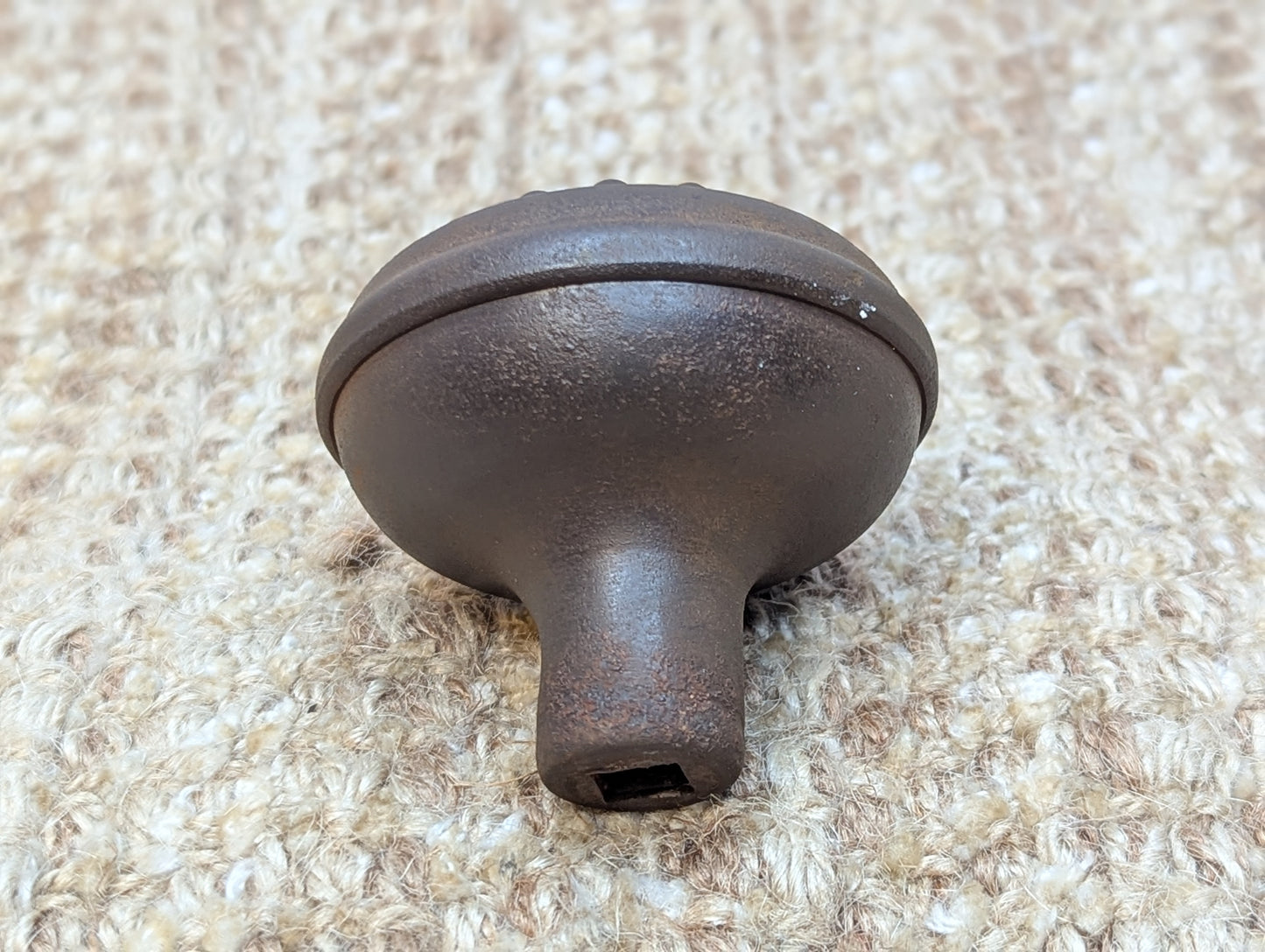 2 1/4" Antique Steel Egg & Dart Door Knob Door Hardware