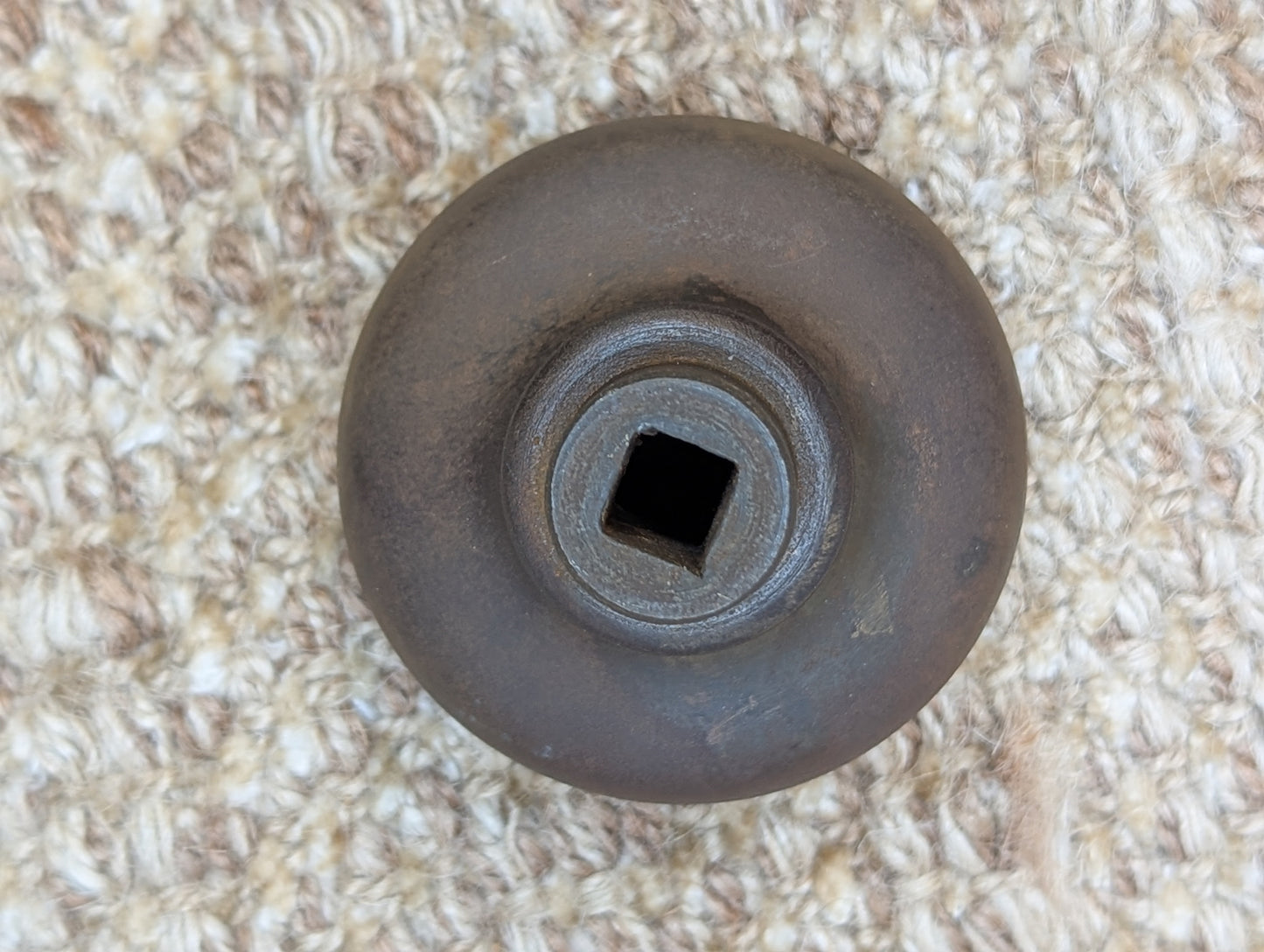 2 1/4" Antique Cast Iron Egg & Dart Door Knob Door Hardware