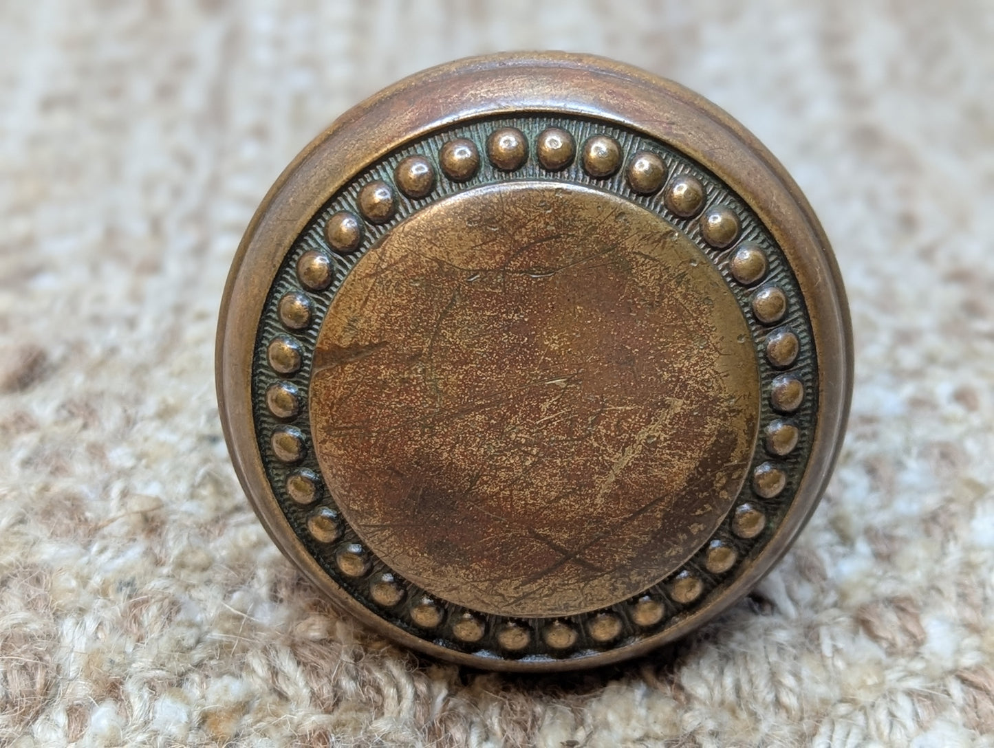 2 1/4" Antique Decorative Brass Door Knob Set Door Hardware