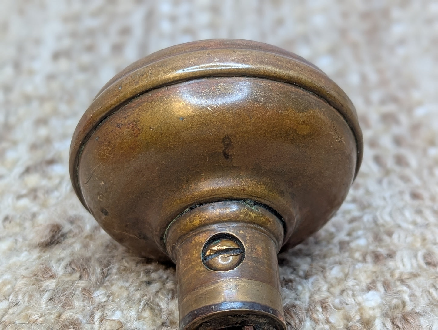2 1/4" Antique Decorative Brass Door Knob Set Door Hardware
