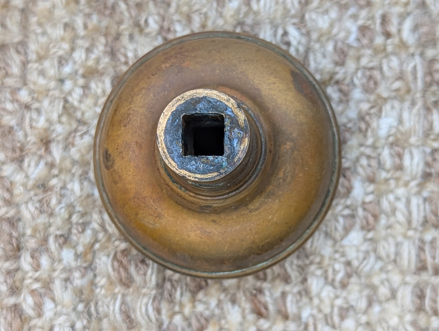 2 1/4" Antique Decorative Brass Door Knob Set Door Hardware