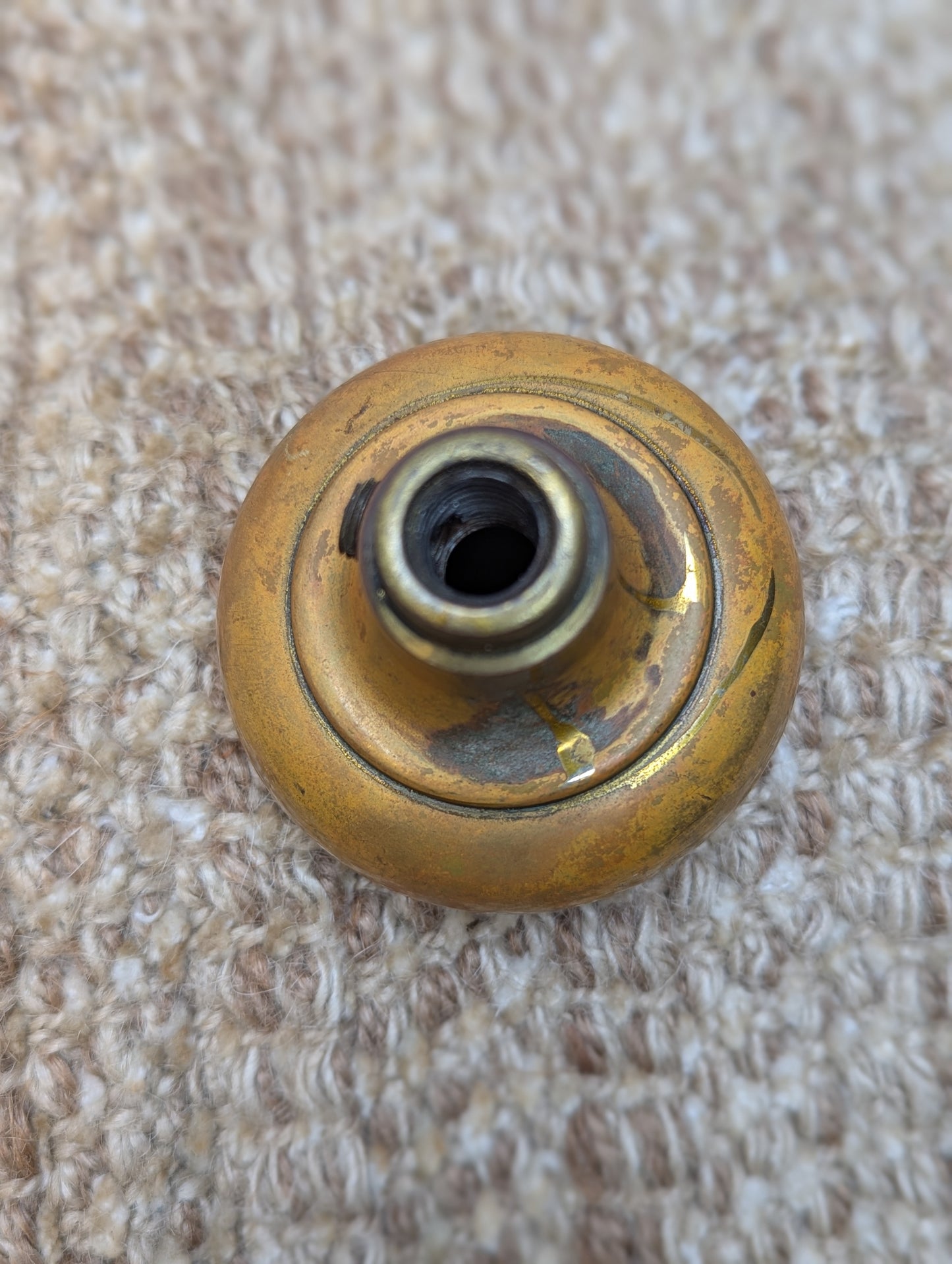 2 1/4" Antique Brass Door Knob Set Door Hardware