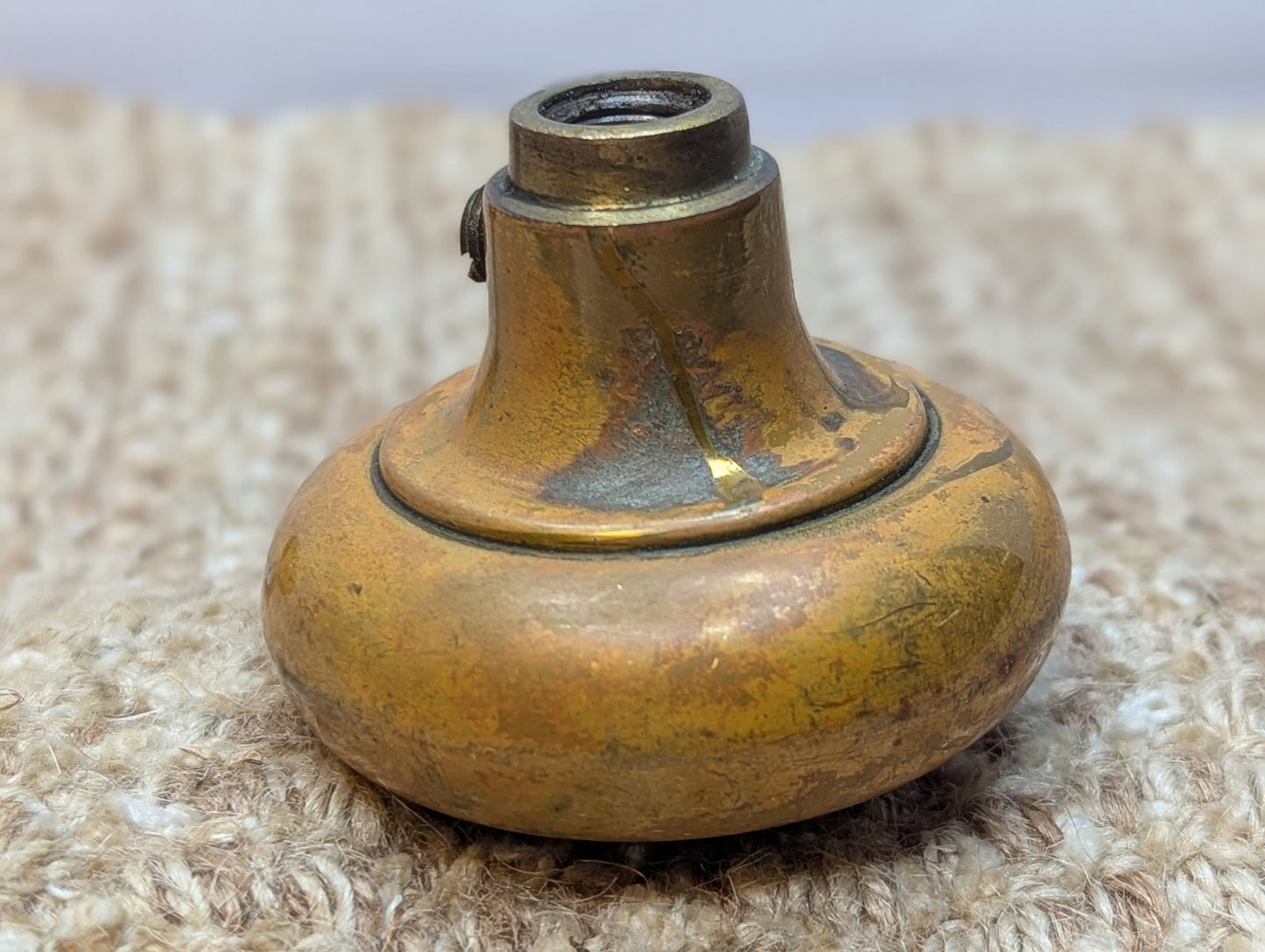 2 1/4" Antique Brass Door Knob Set Door Hardware