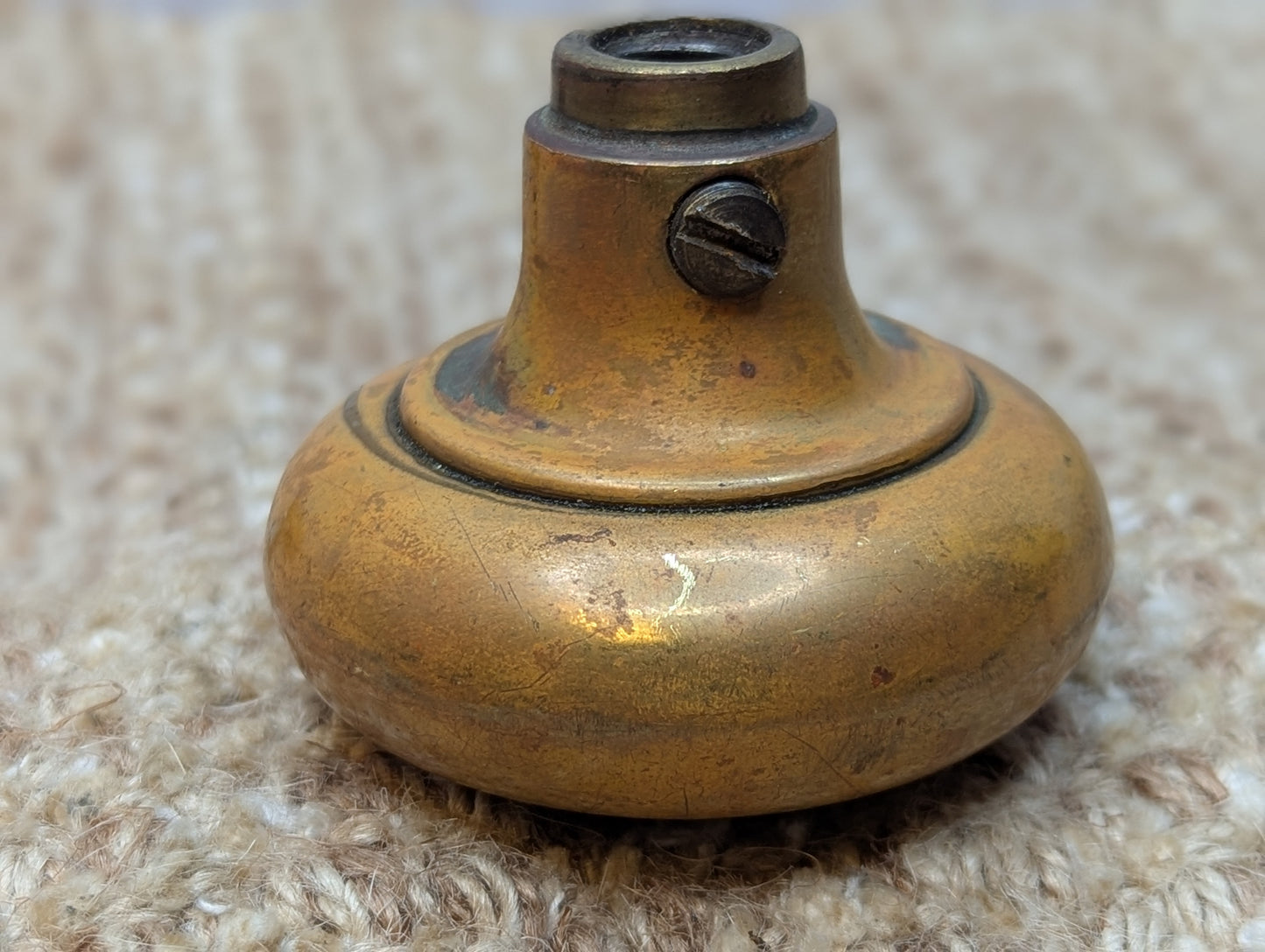 2 1/4" Antique Brass Door Knob Set Door Hardware