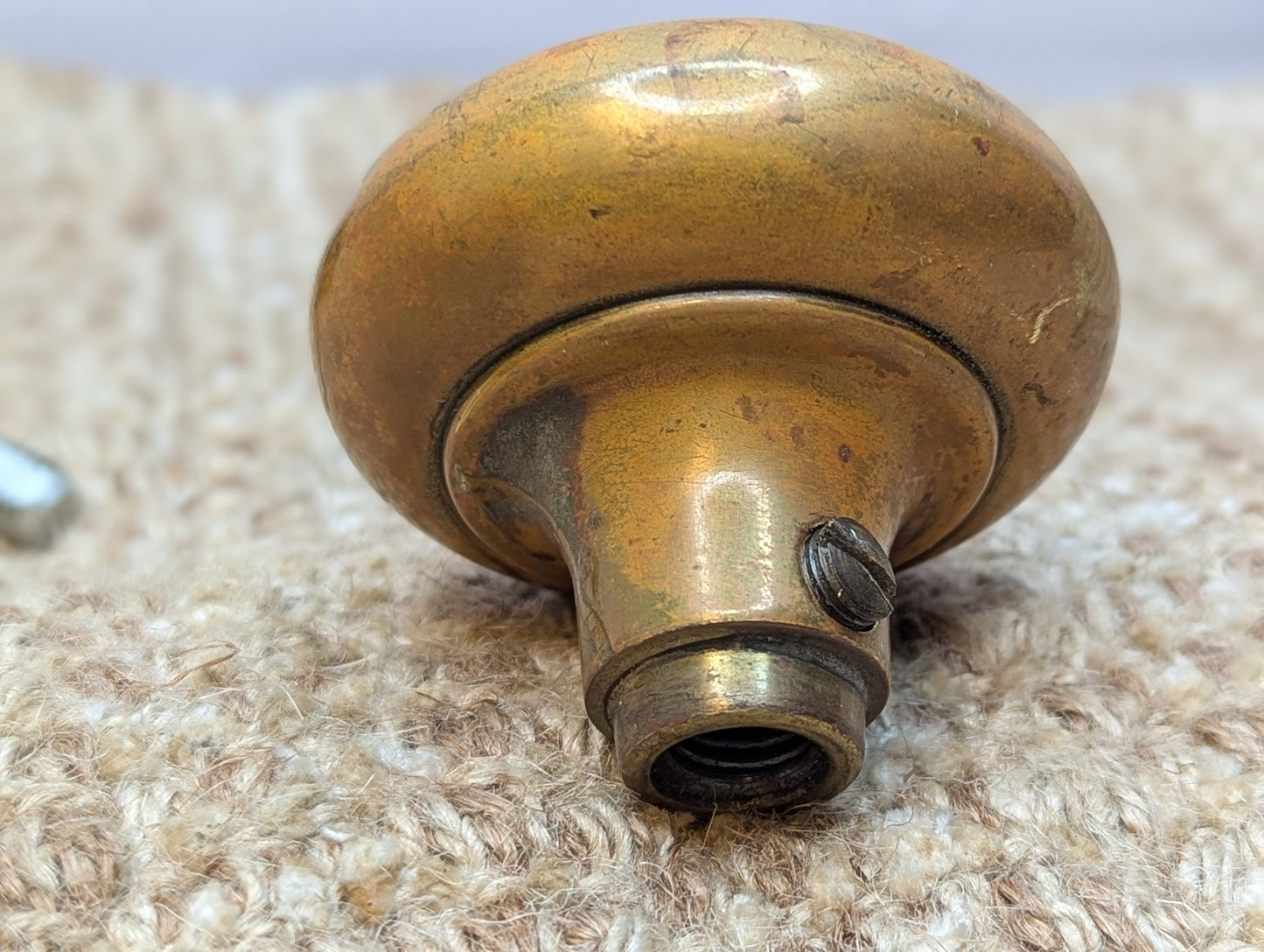 2 1/4" Antique Brass Door Knob Set Door Hardware