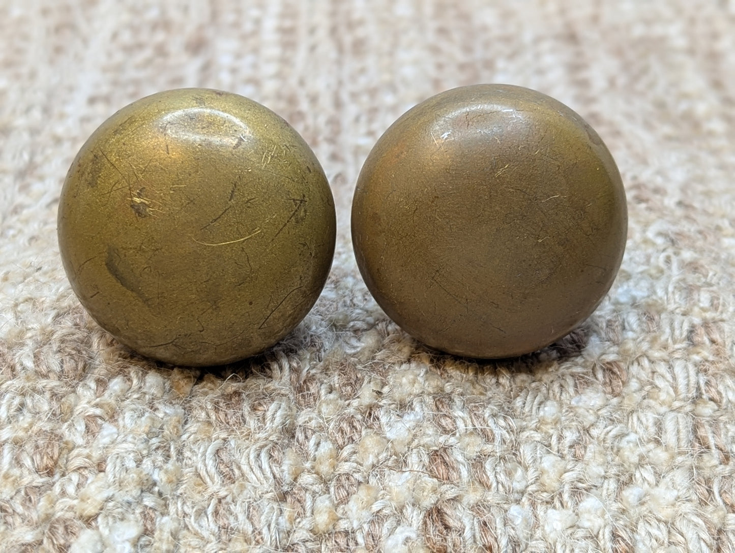 1 3/4" Antique Brass Door Knob Set Door Hardware