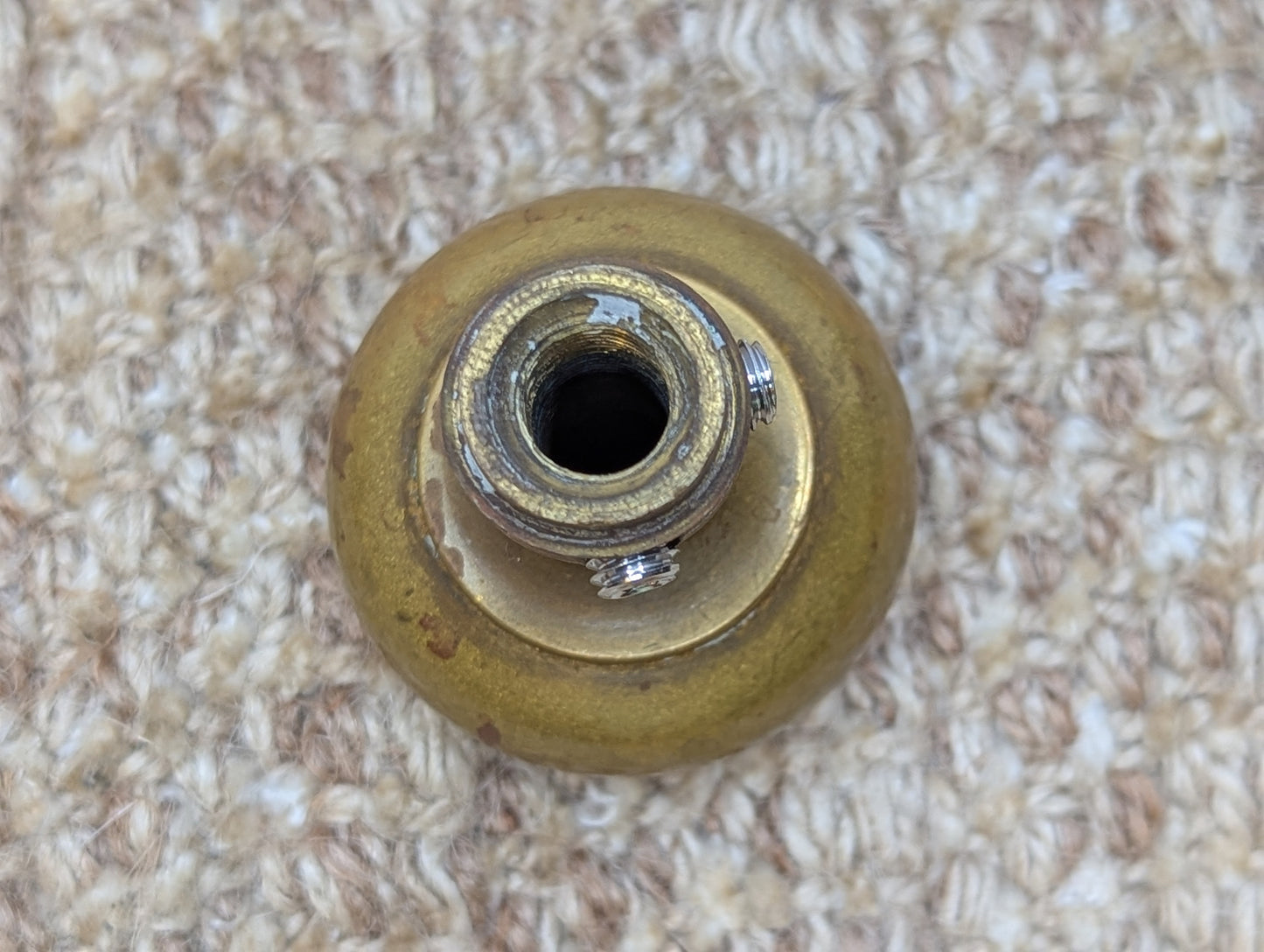 1 3/4" Antique Brass Door Knob Set Door Hardware