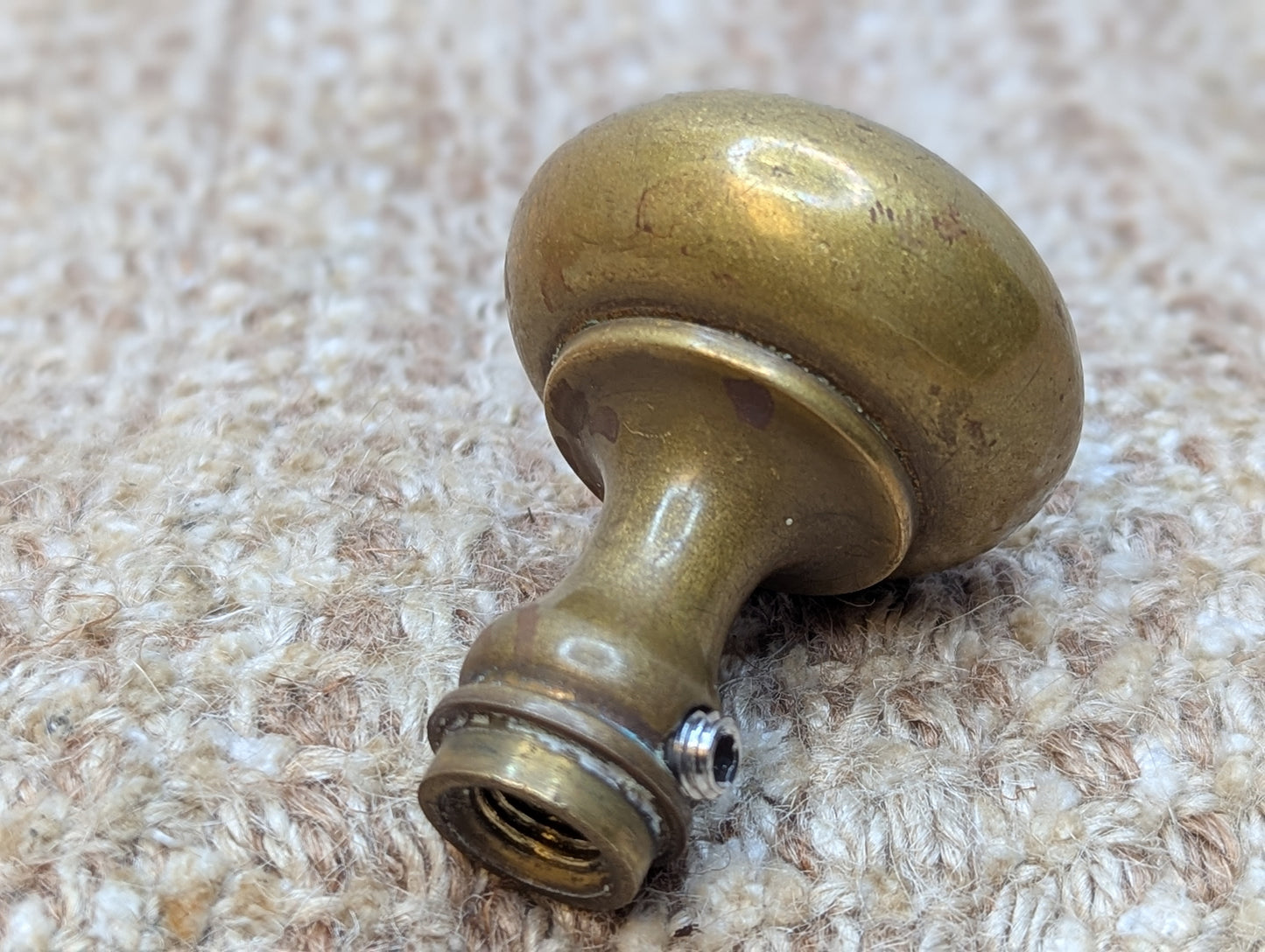 1 3/4" Antique Brass Door Knob Set Door Hardware