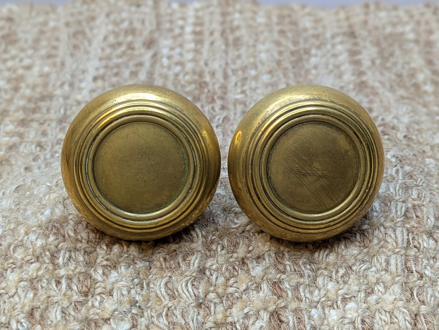 2" Antique Brass Door Knob Set Door Hardware