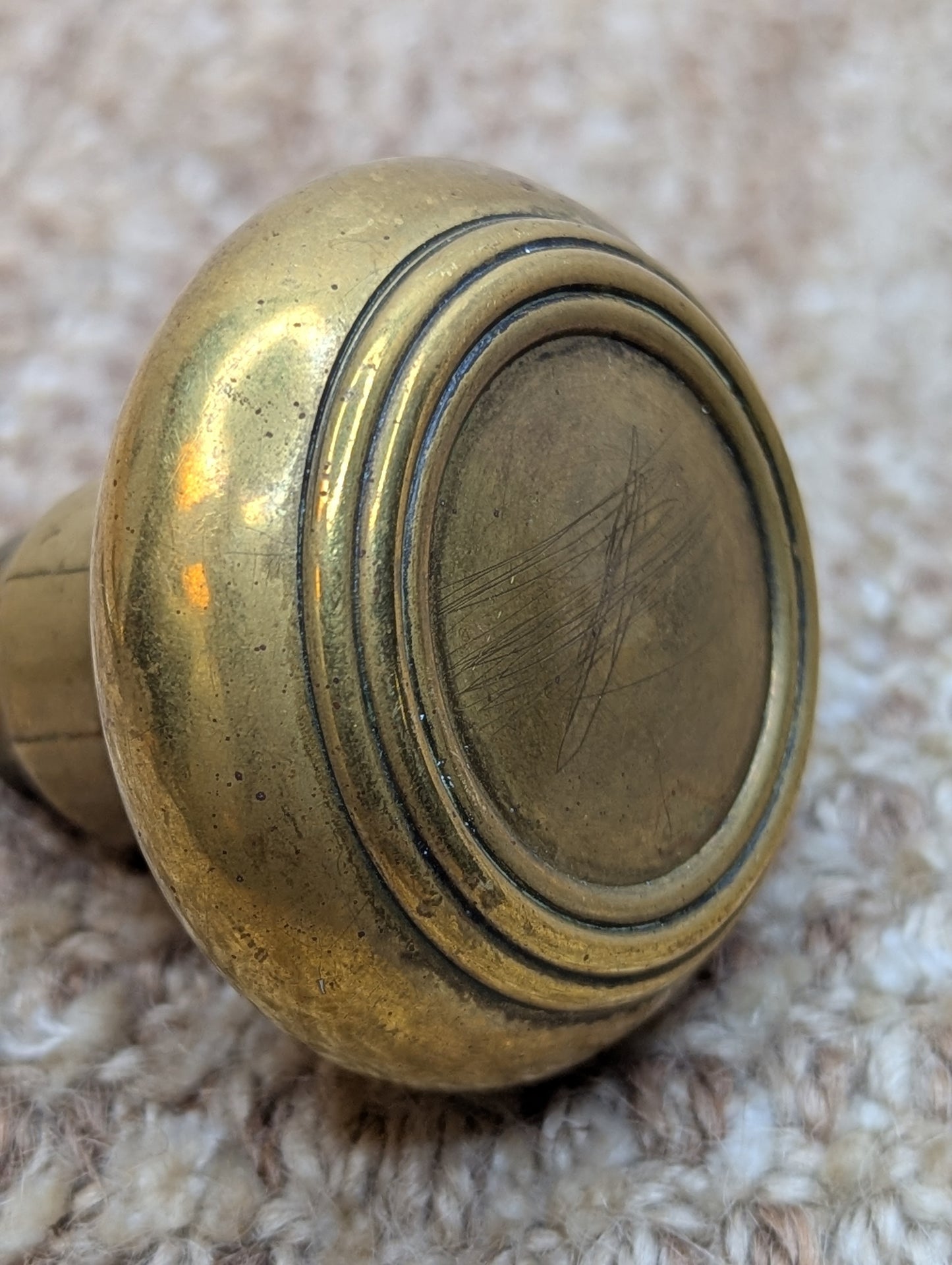 2" Antique Brass Door Knob Set Door Hardware