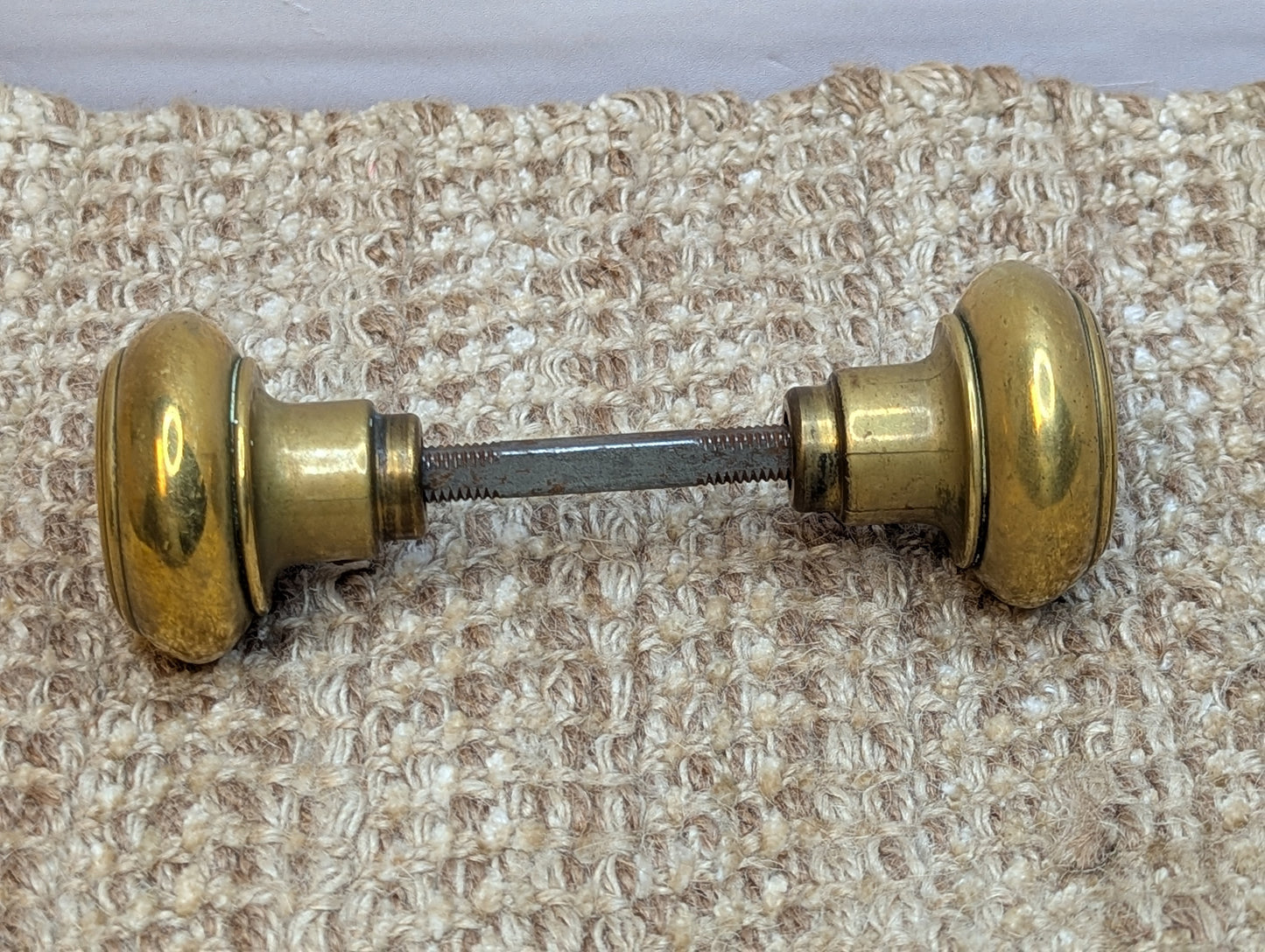 2" Antique Brass Door Knob Set Door Hardware