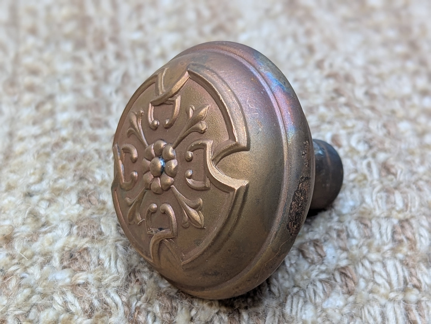 2 1/4" Antique Russell Erwin Door Knob Set Door Hardware Circa 1905