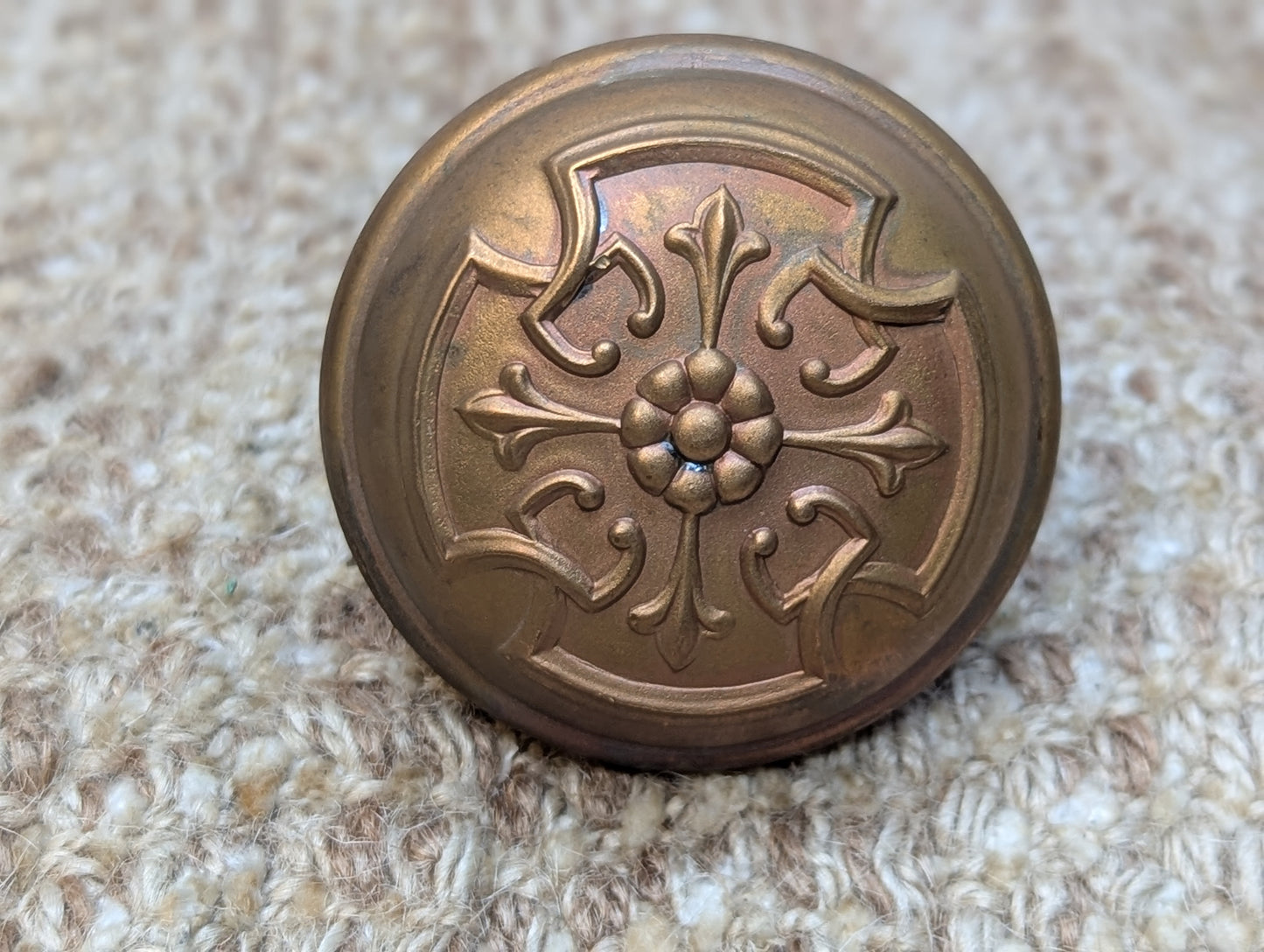 2 1/4" Antique Russell Erwin Door Knob Set Door Hardware Circa 1905