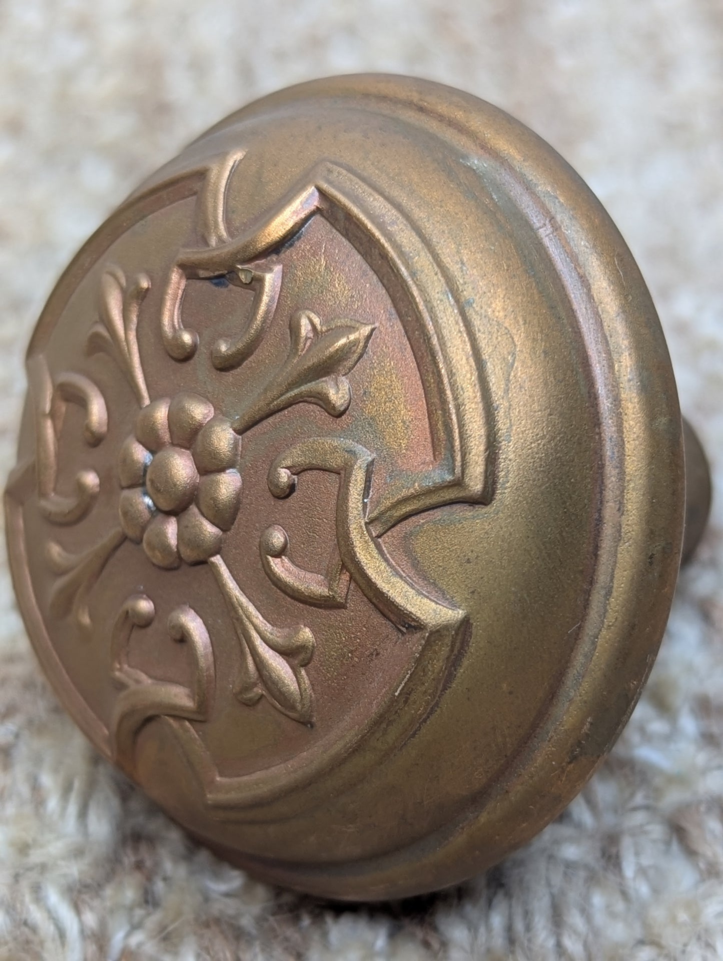 2 1/4" Antique Russell Erwin Door Knob Set Door Hardware Circa 1905