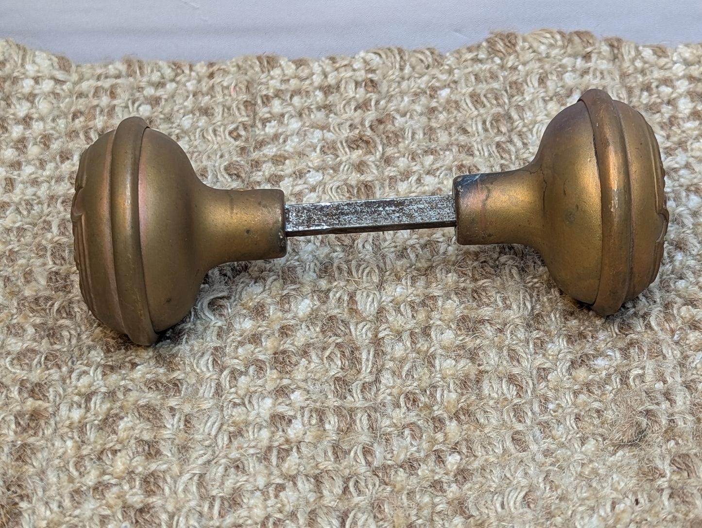 2 1/4" Antique Russell Erwin Door Knob Set Door Hardware Circa 1905