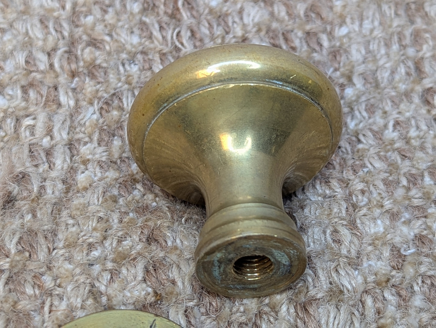 2 1/4" Vintage Reproduction Brass Door Knobs & Rosettes Set Door Hardware