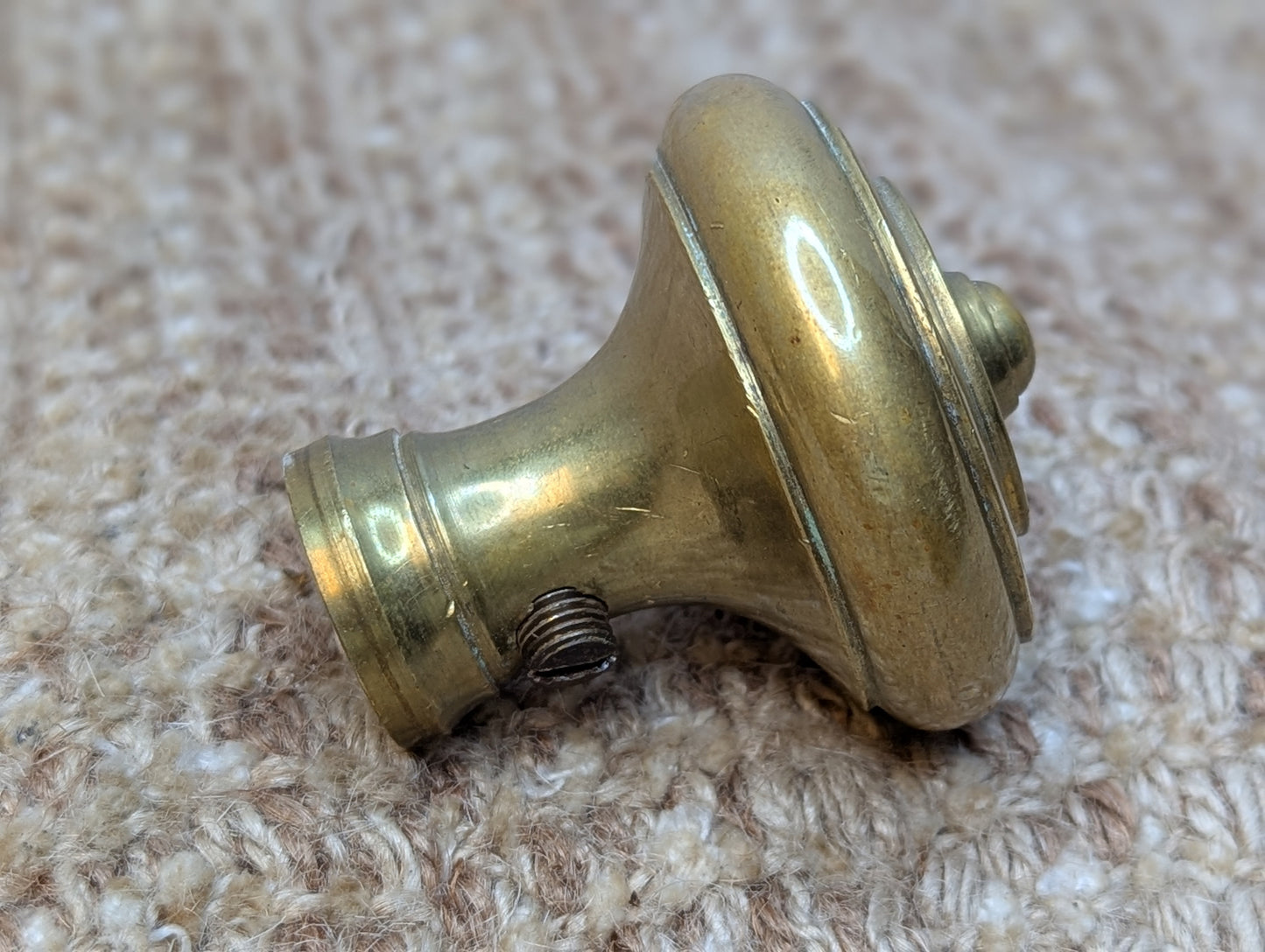 2 1/4" Vintage Reproduction Brass Door Knobs & Rosettes Set Door Hardware