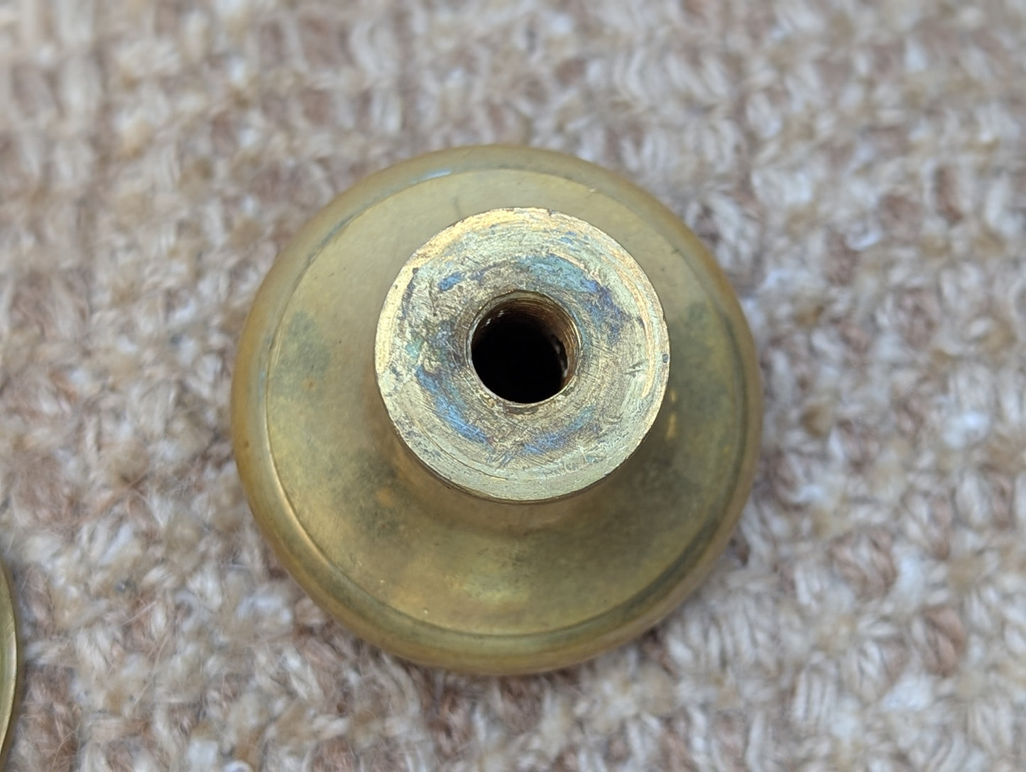 2 1/4" Vintage Reproduction Brass Door Knobs & Rosettes Set Door Hardware