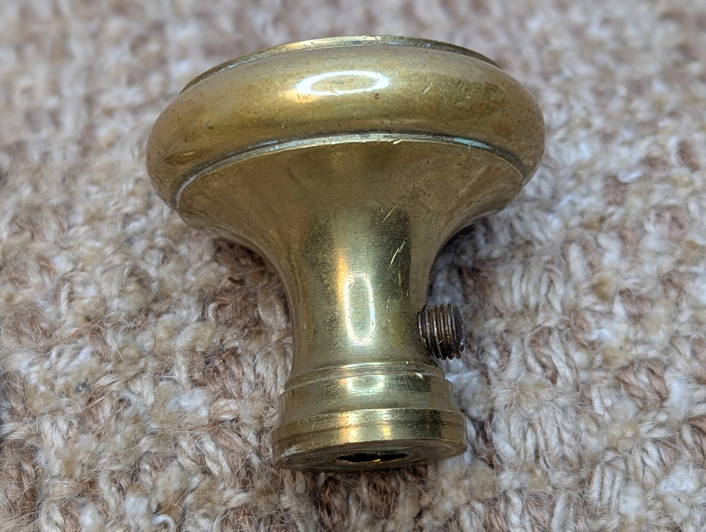 2 1/4" Vintage Reproduction Brass Door Knobs & Rosettes Set Door Hardware